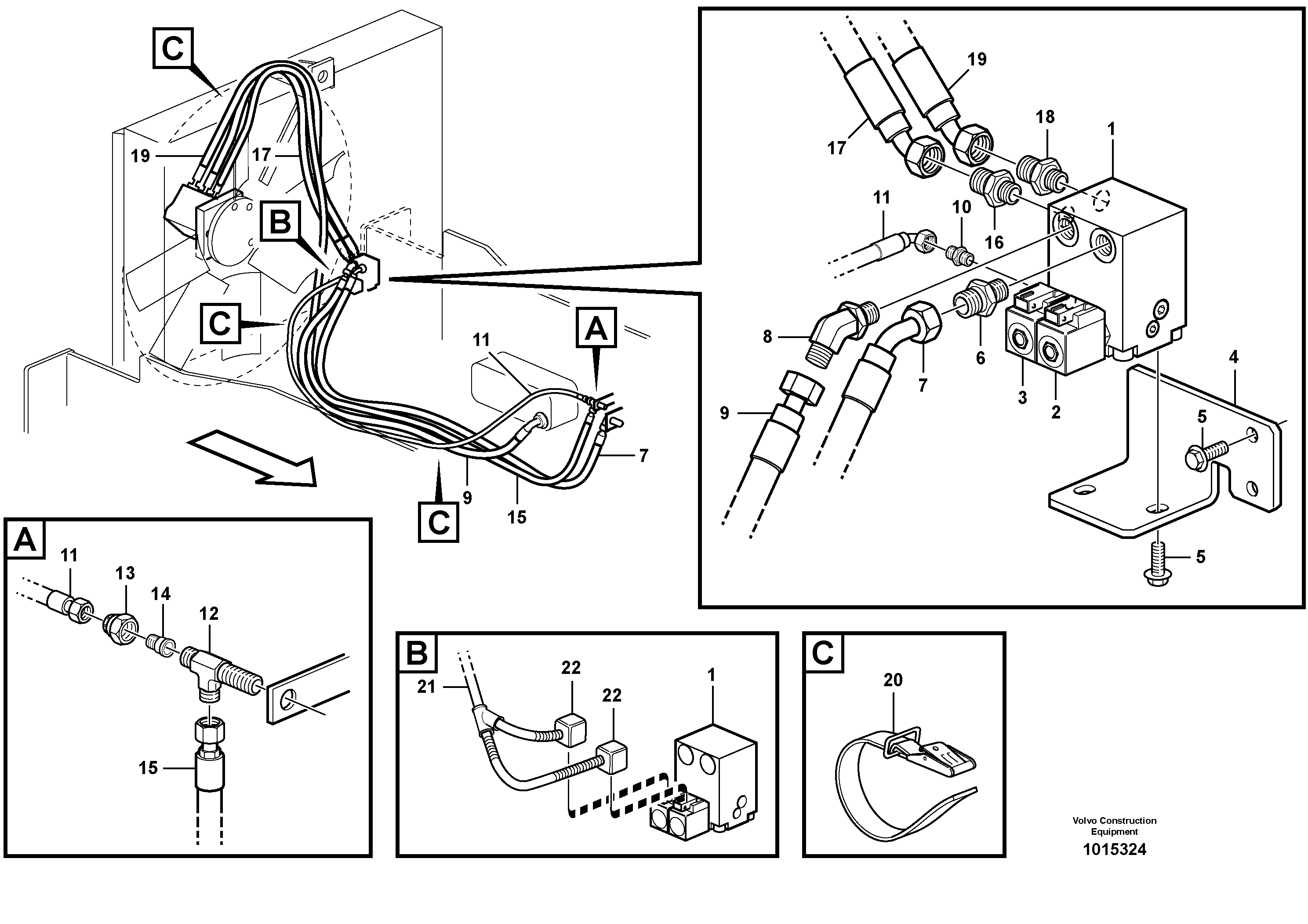 Reversible fan 82165 — volvo parts diagram