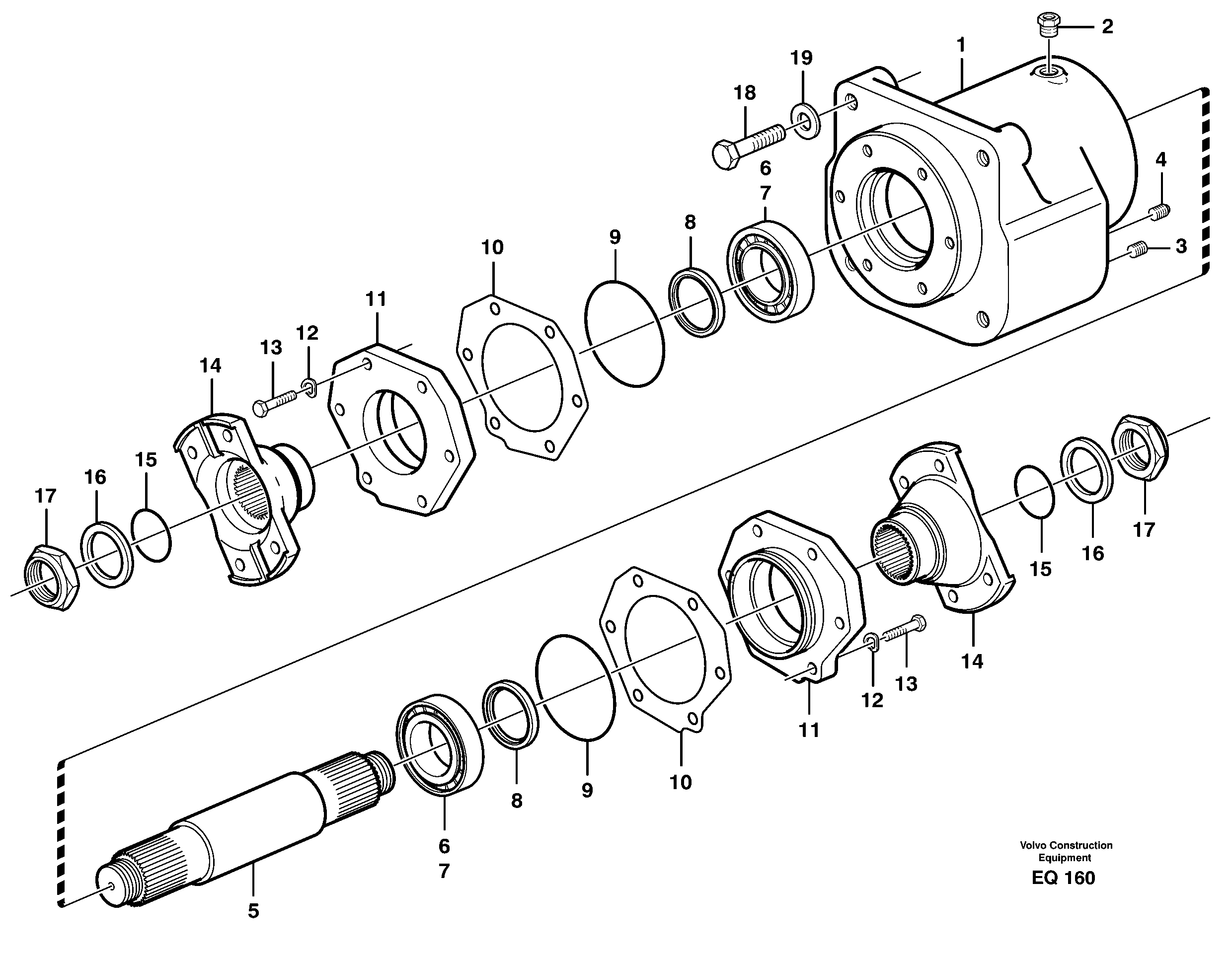 Support bearing — volvo parts diagram