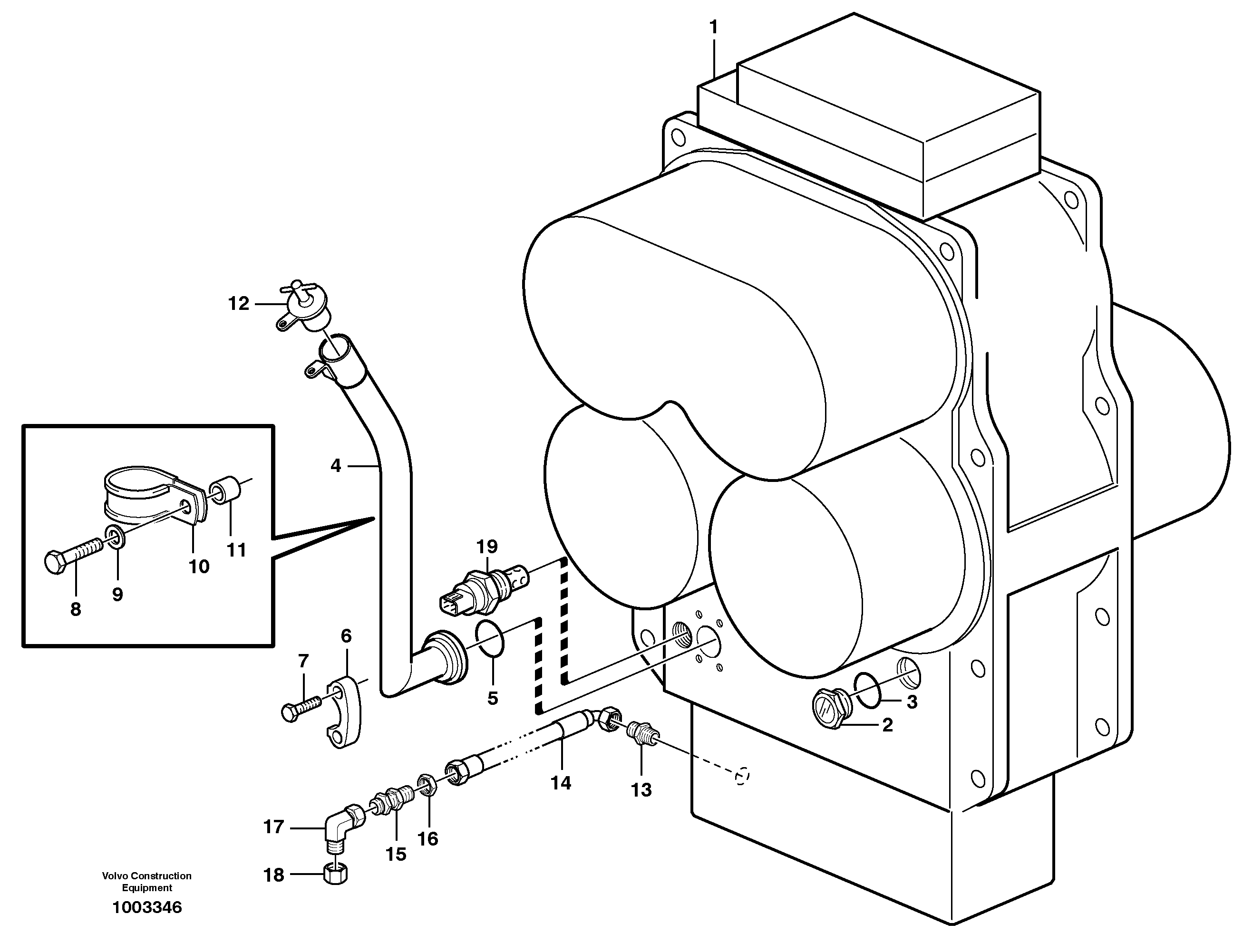 Transmission: refill, drain — volvo parts diagram