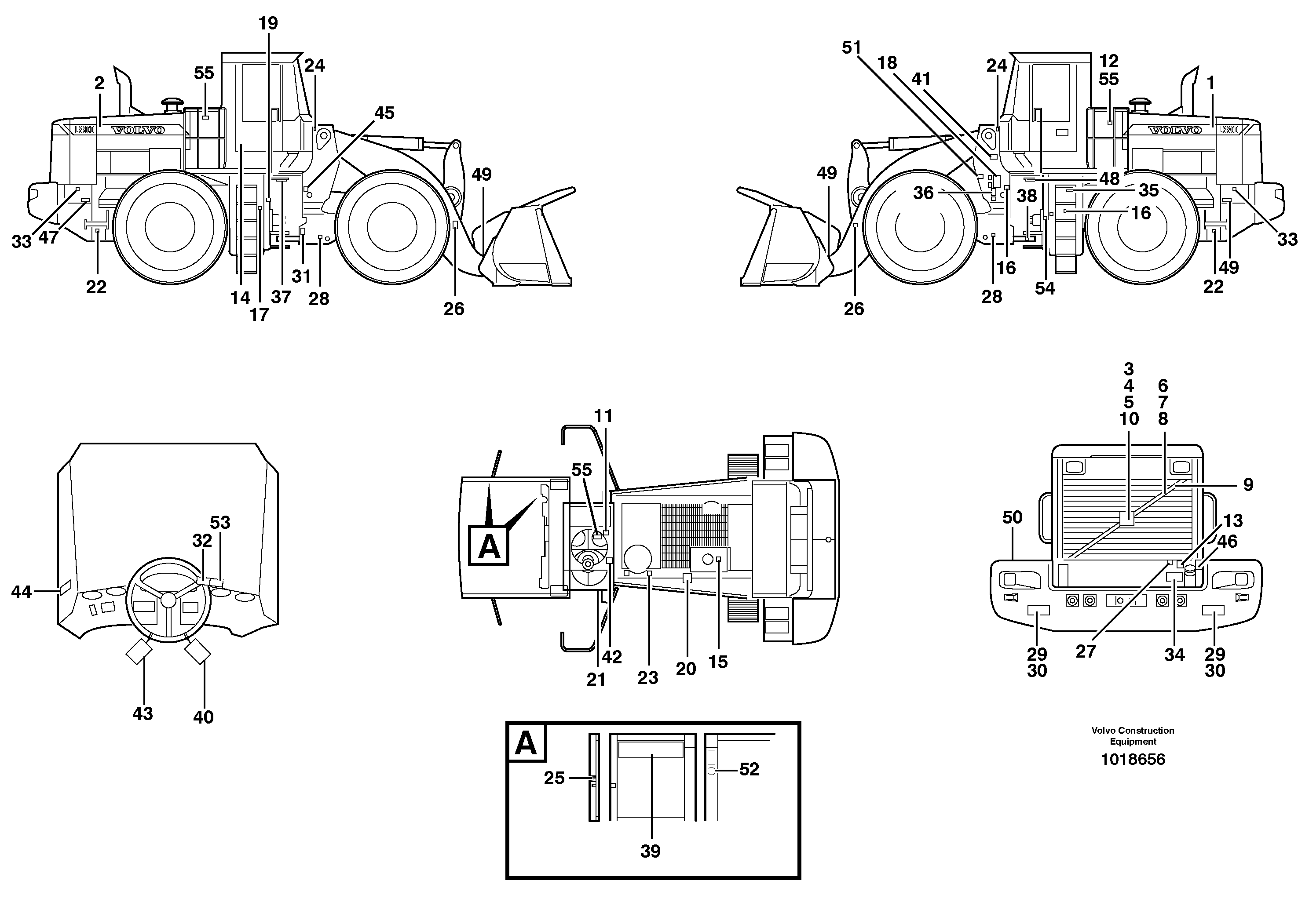 Sign plates and decals — volvo parts diagram