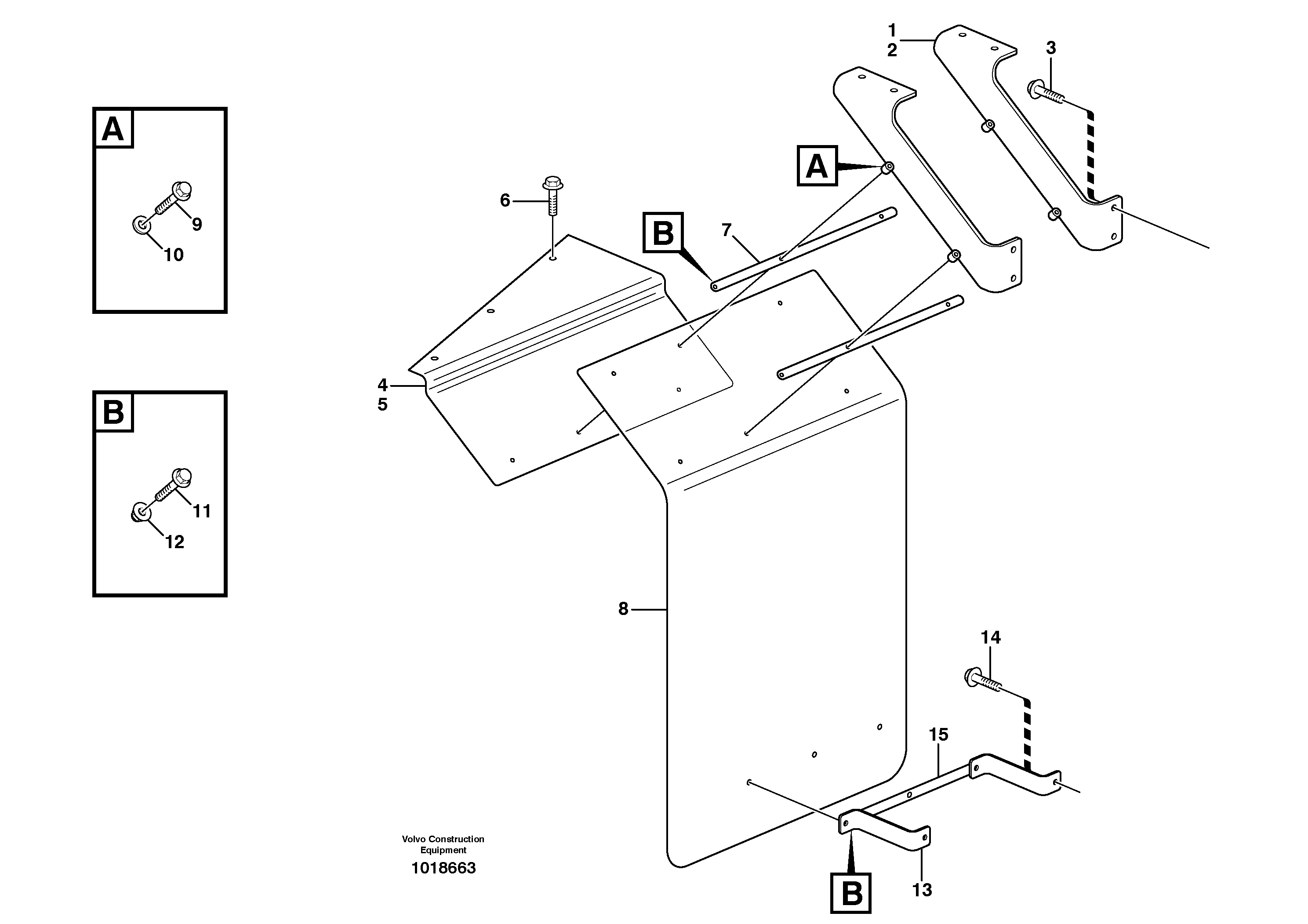 Mud guards 80757 — volvo parts diagram