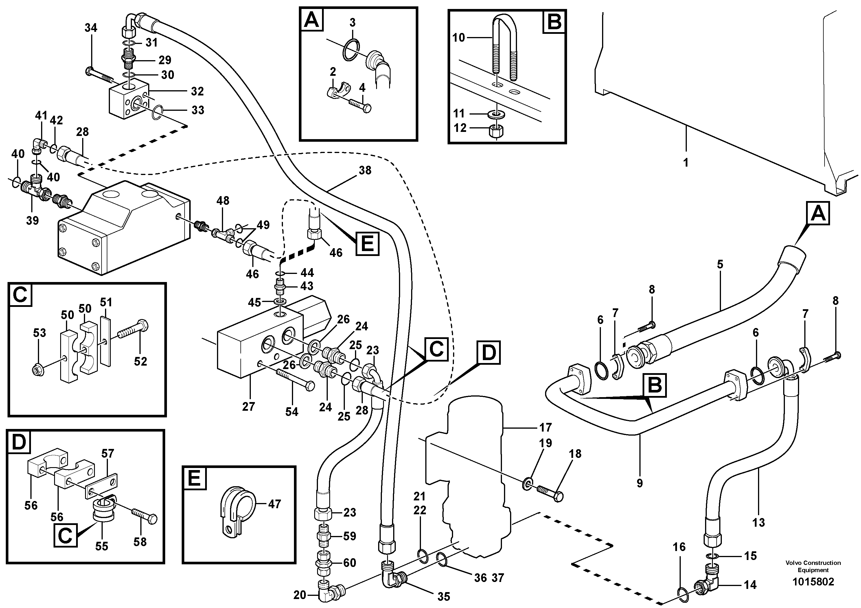 Secondary steering system.  80976 — volvo parts diagram