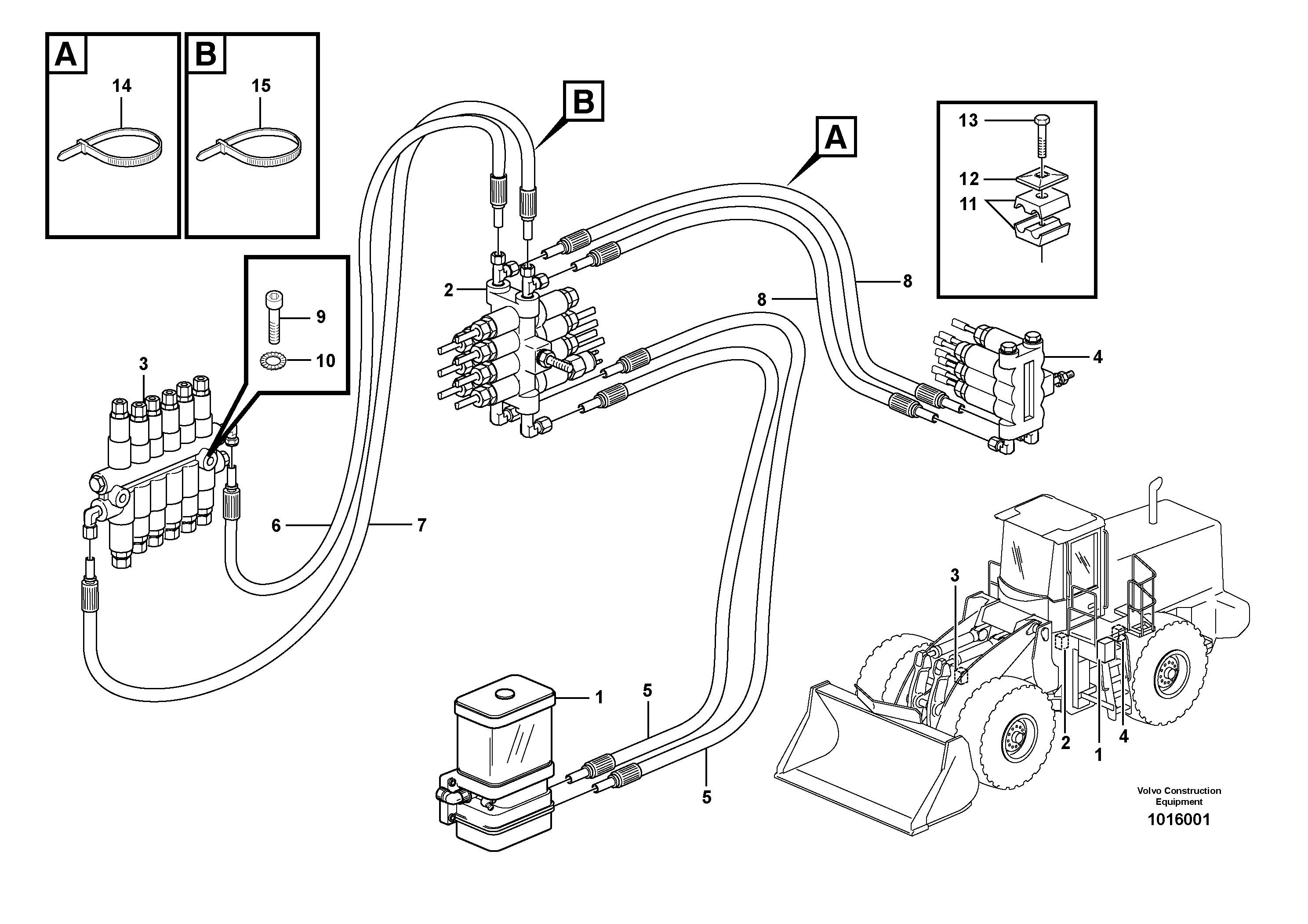 Central lubrication 82549, 82550 — volvo parts diagram