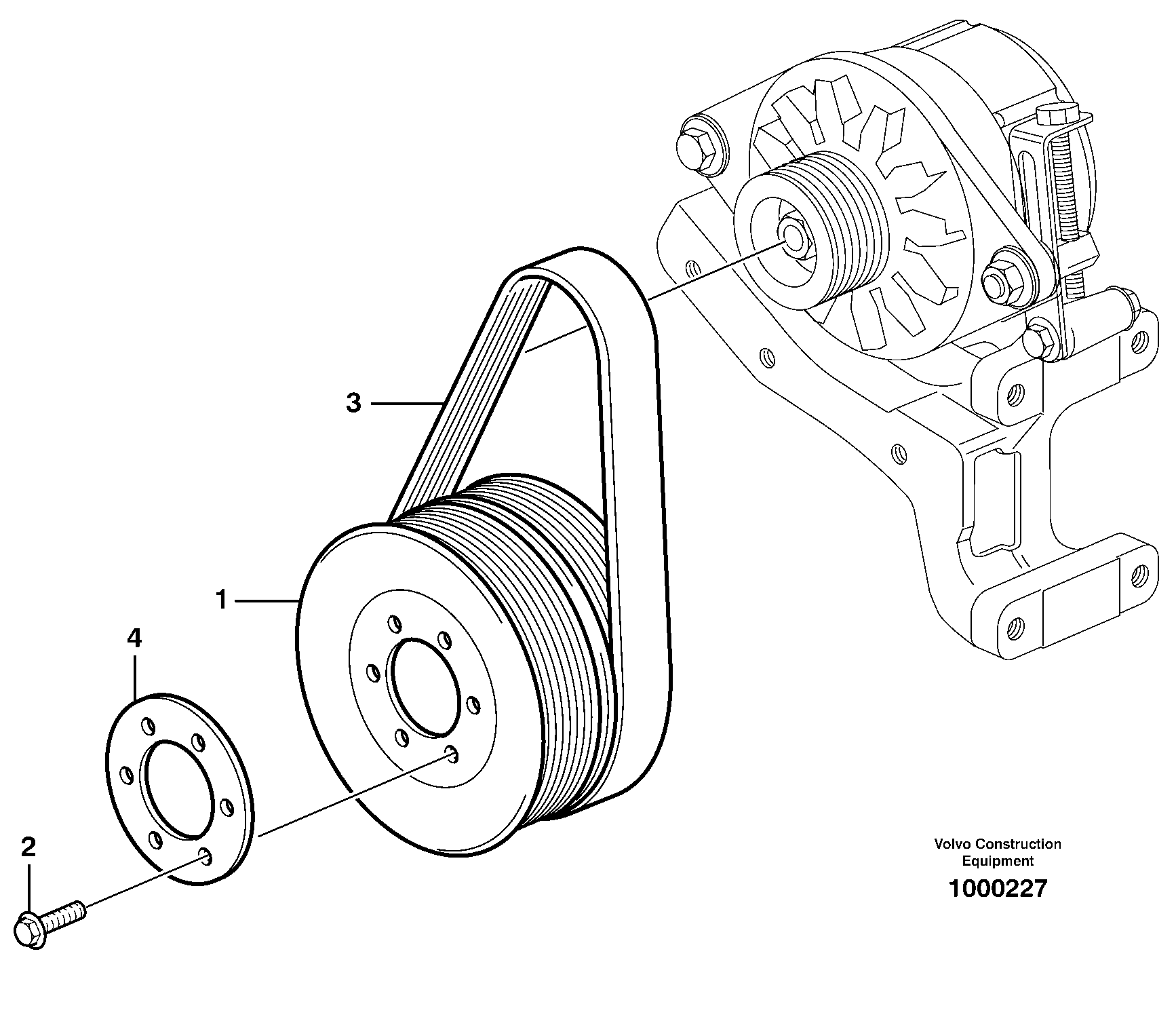 Drive belt — volvo parts diagram