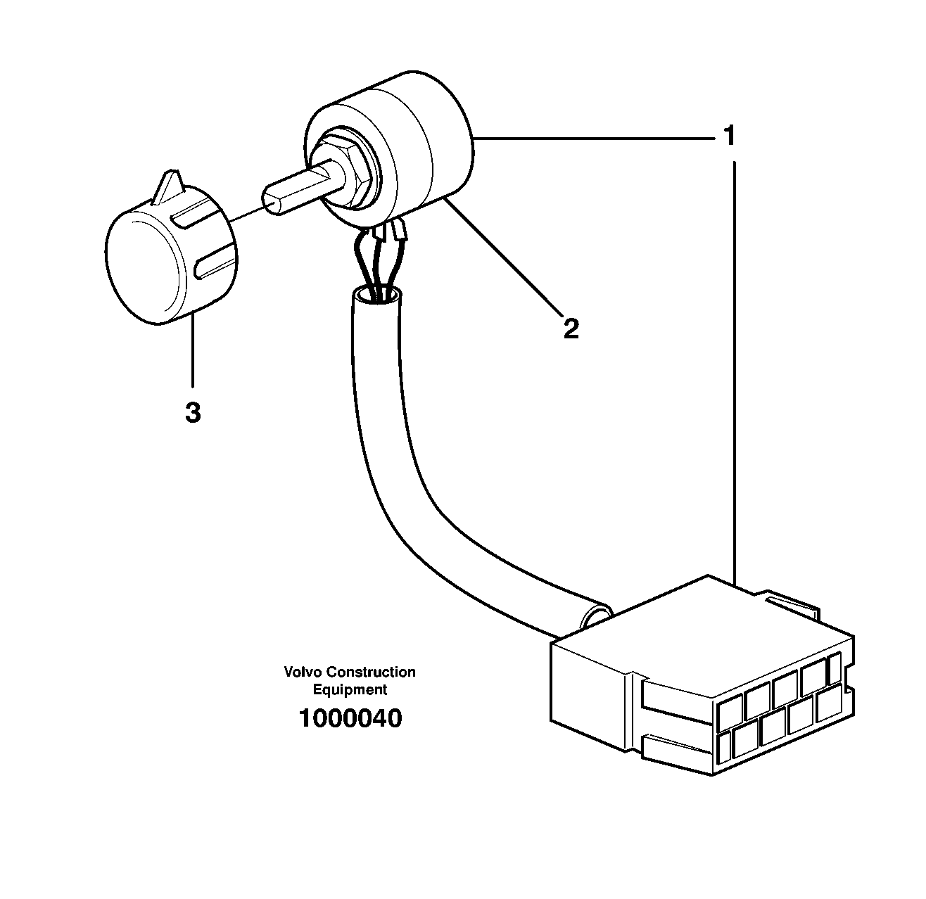 Hand throttle control. 80520 — volvo parts diagram
