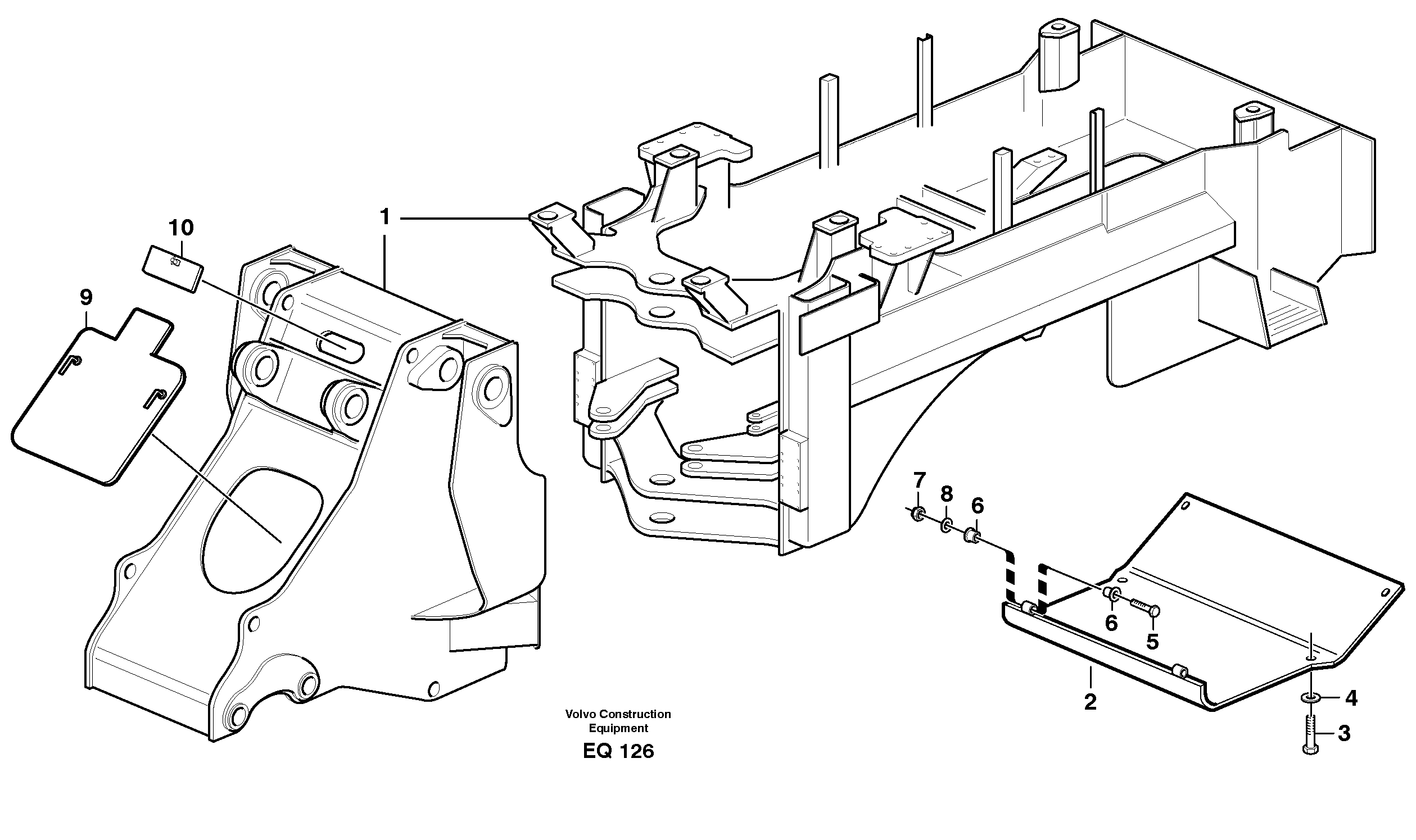 Protecting plate — volvo parts diagram