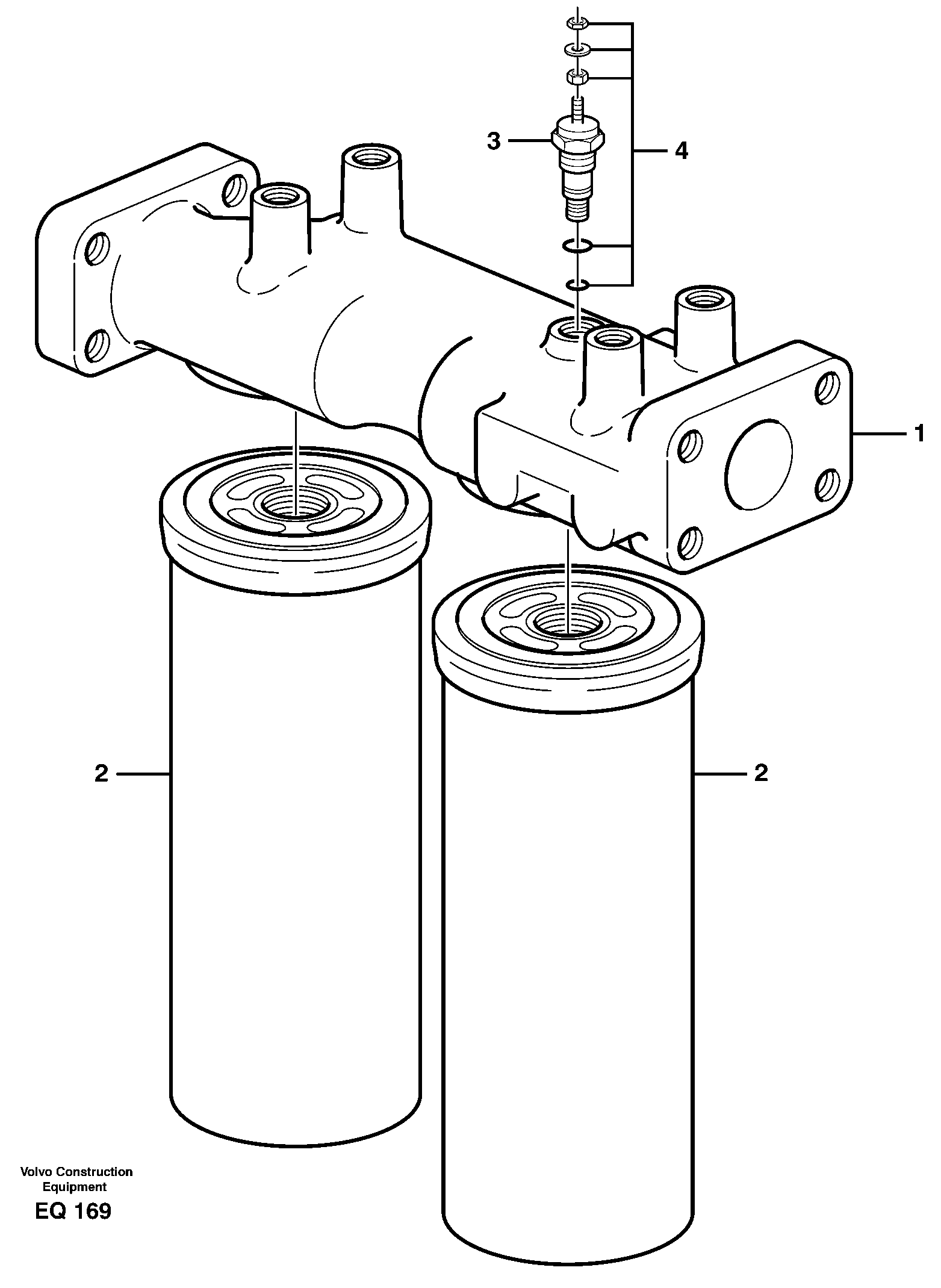 Transmission filter — volvo parts diagram