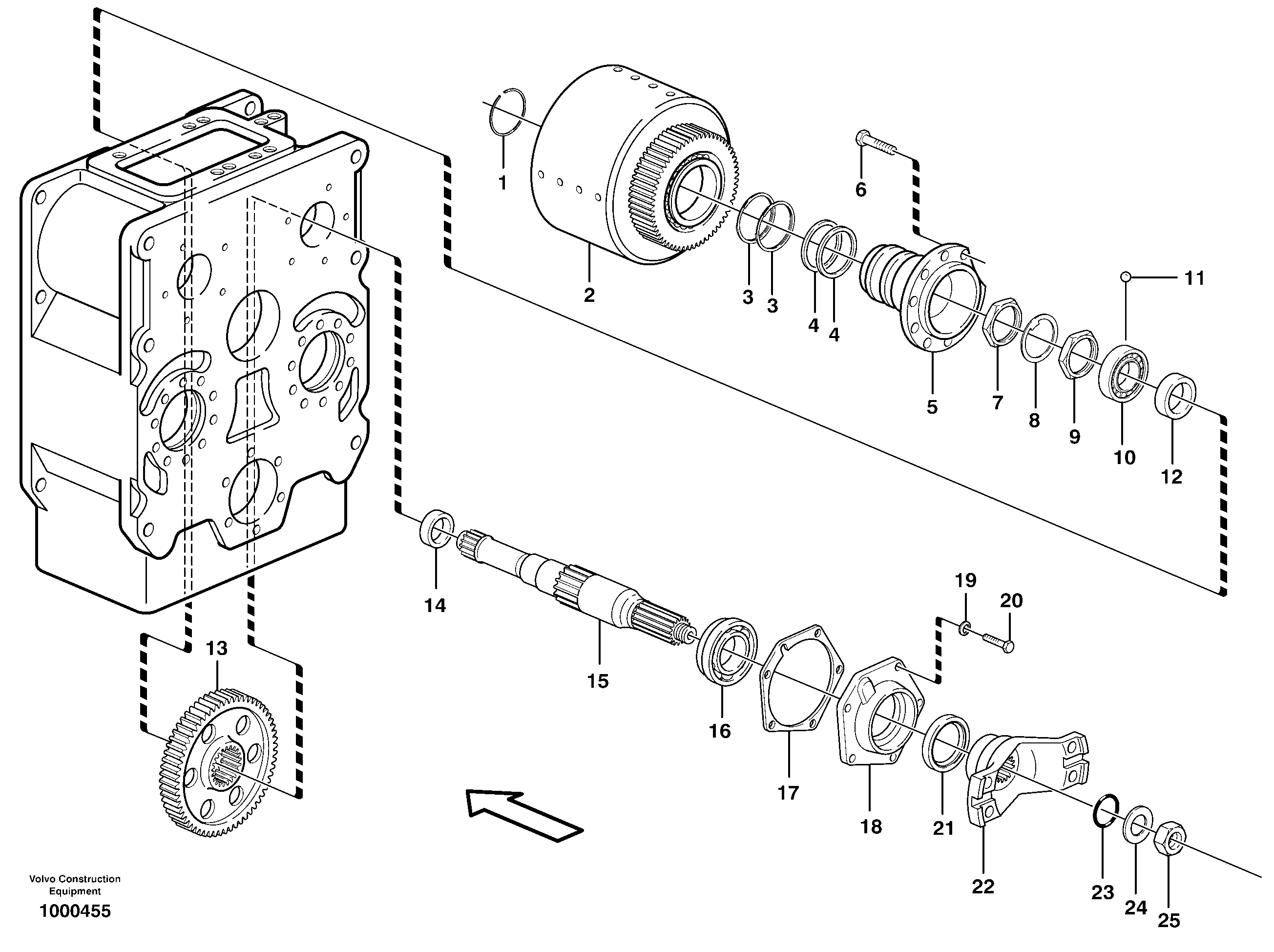 Input shaft, forward — volvo parts diagram