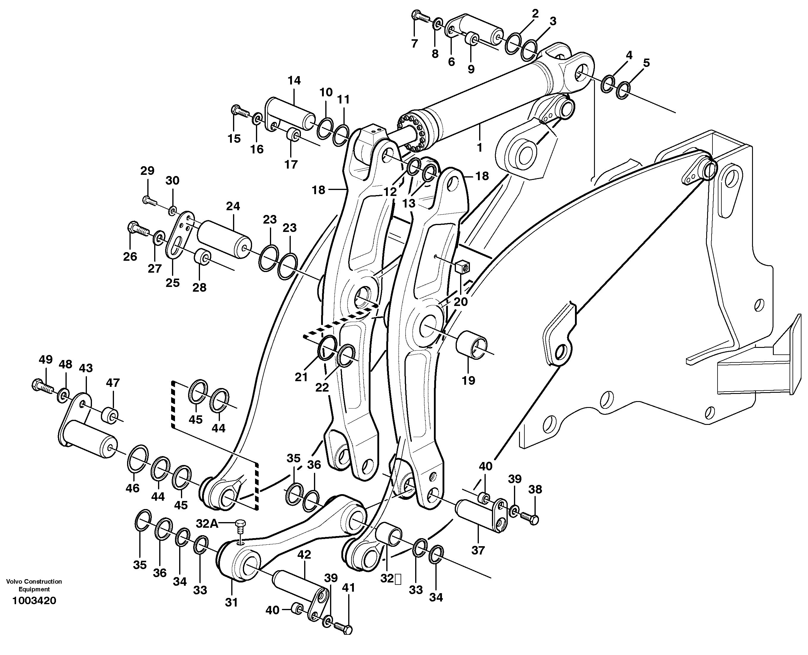 Control arms — volvo parts diagram