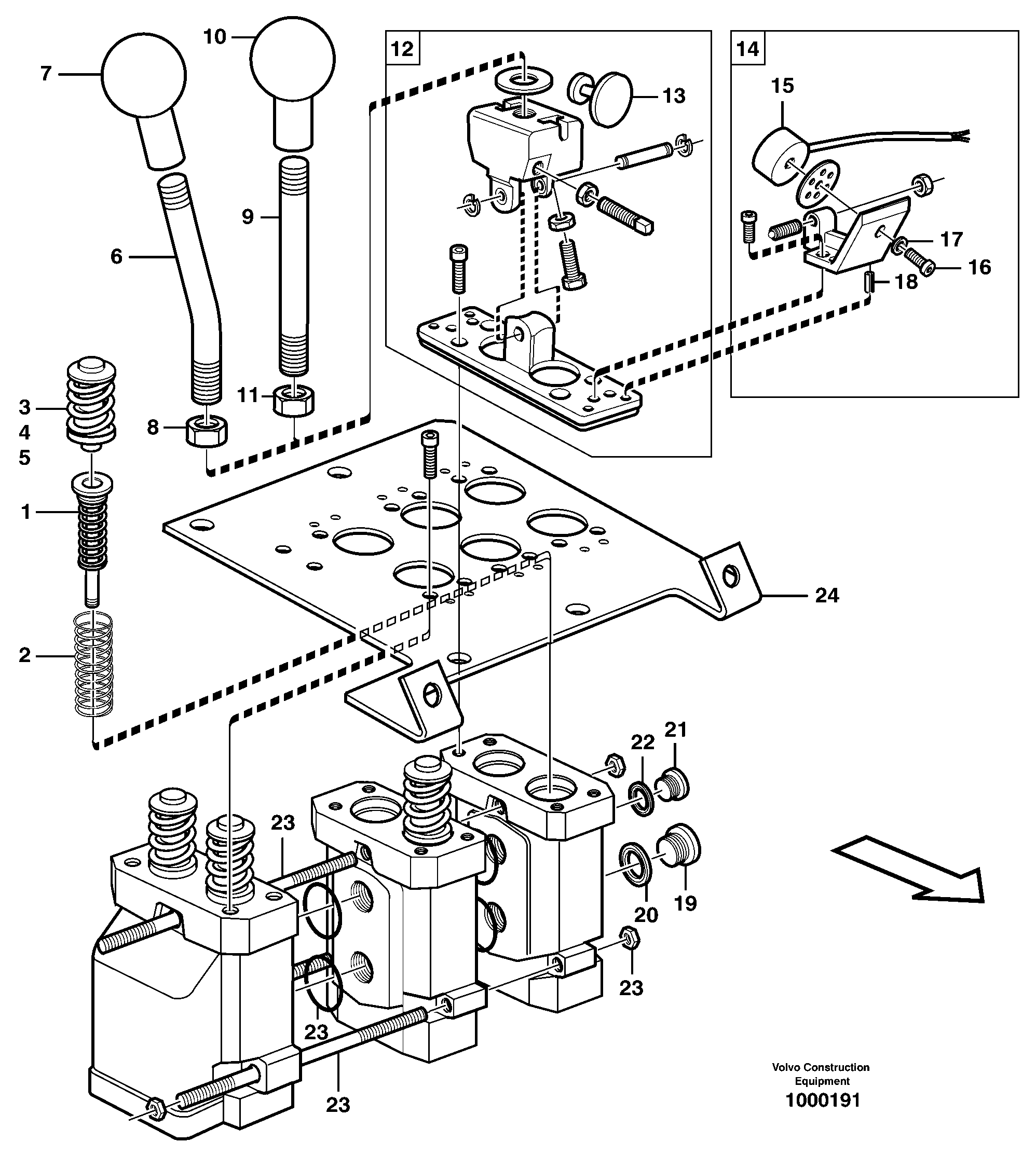 Servo valve — volvo parts diagram