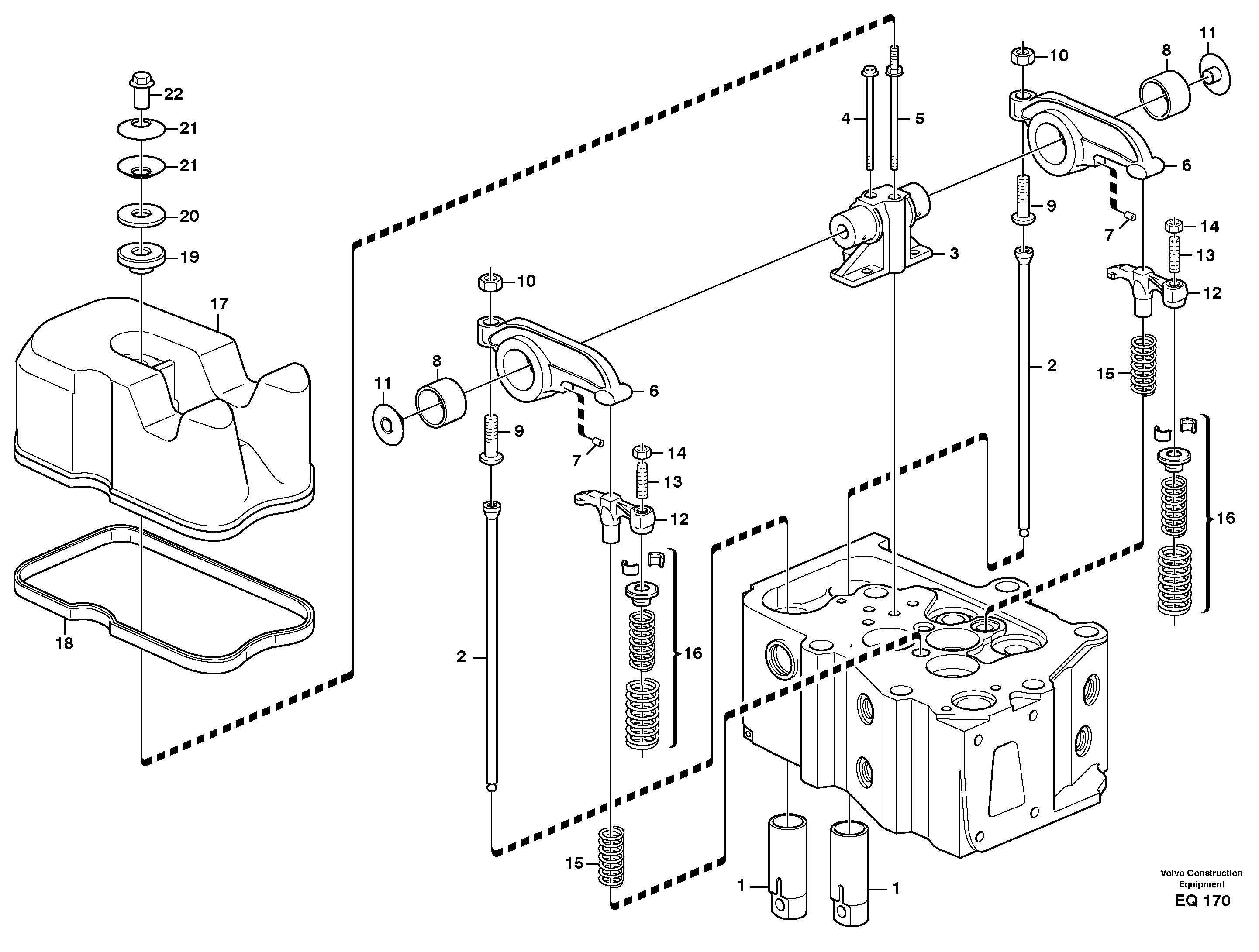 Valve mechanism — volvo parts diagram