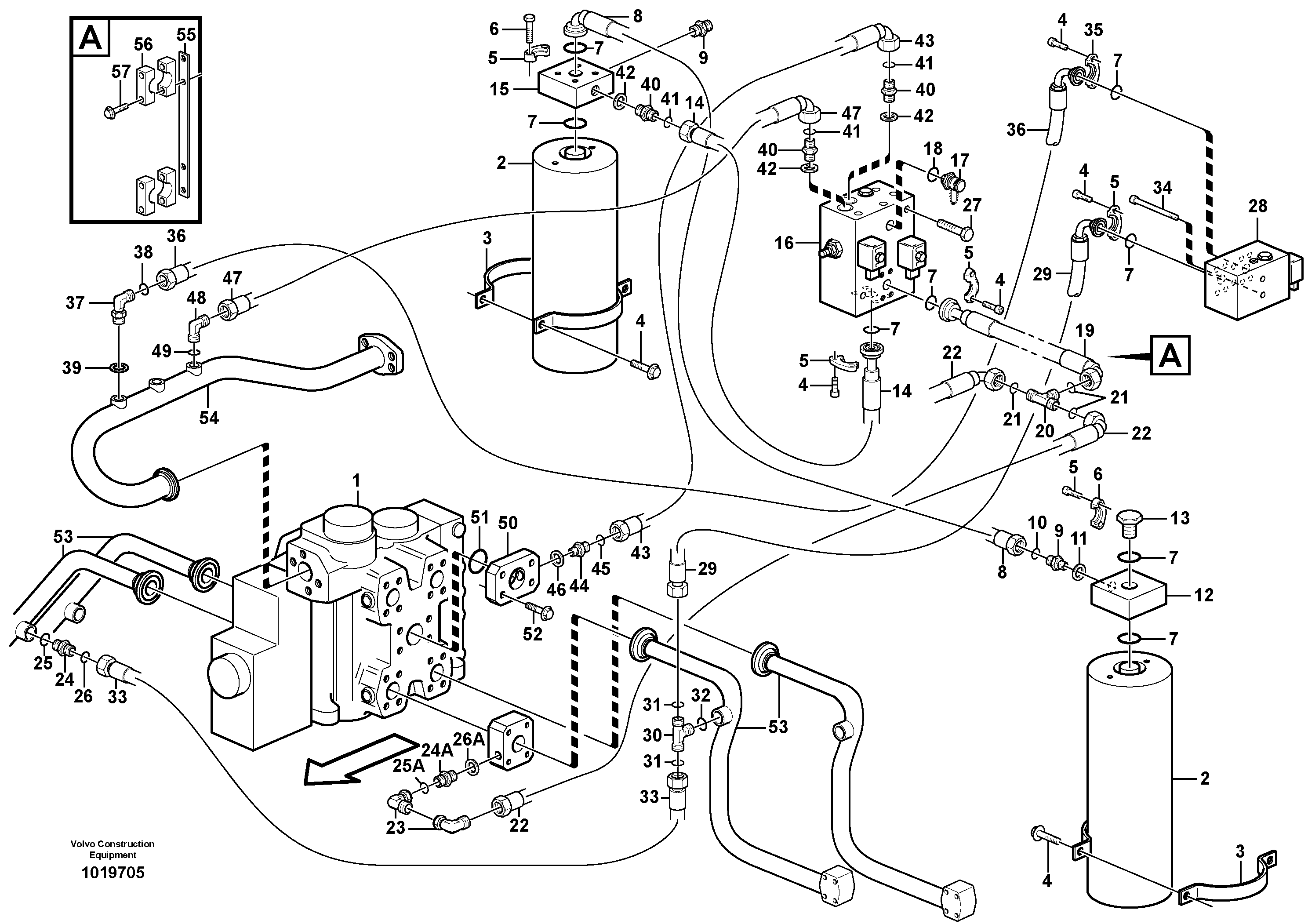 Boom suspension system  80977 — volvo parts diagram
