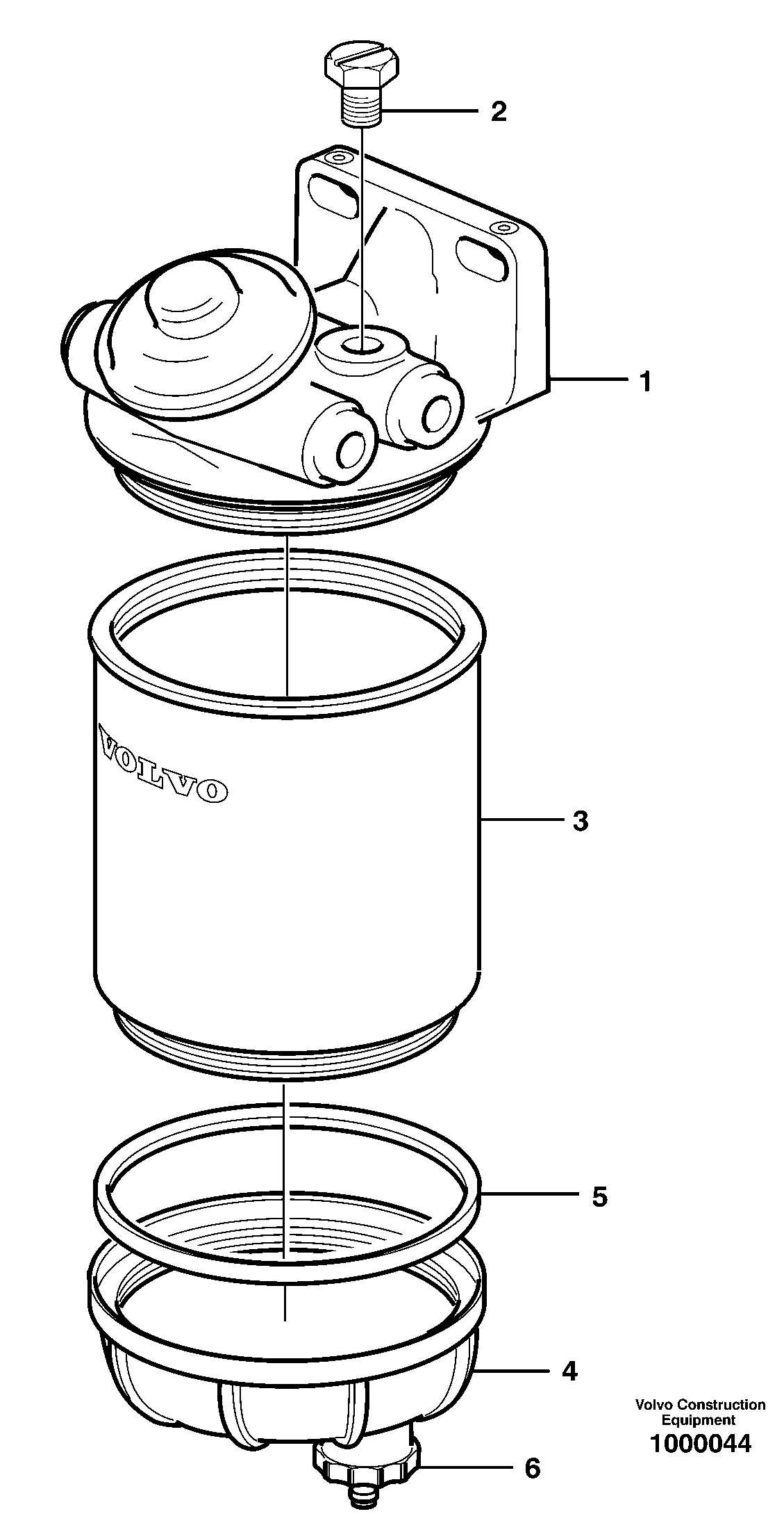 Water separator — volvo parts diagram