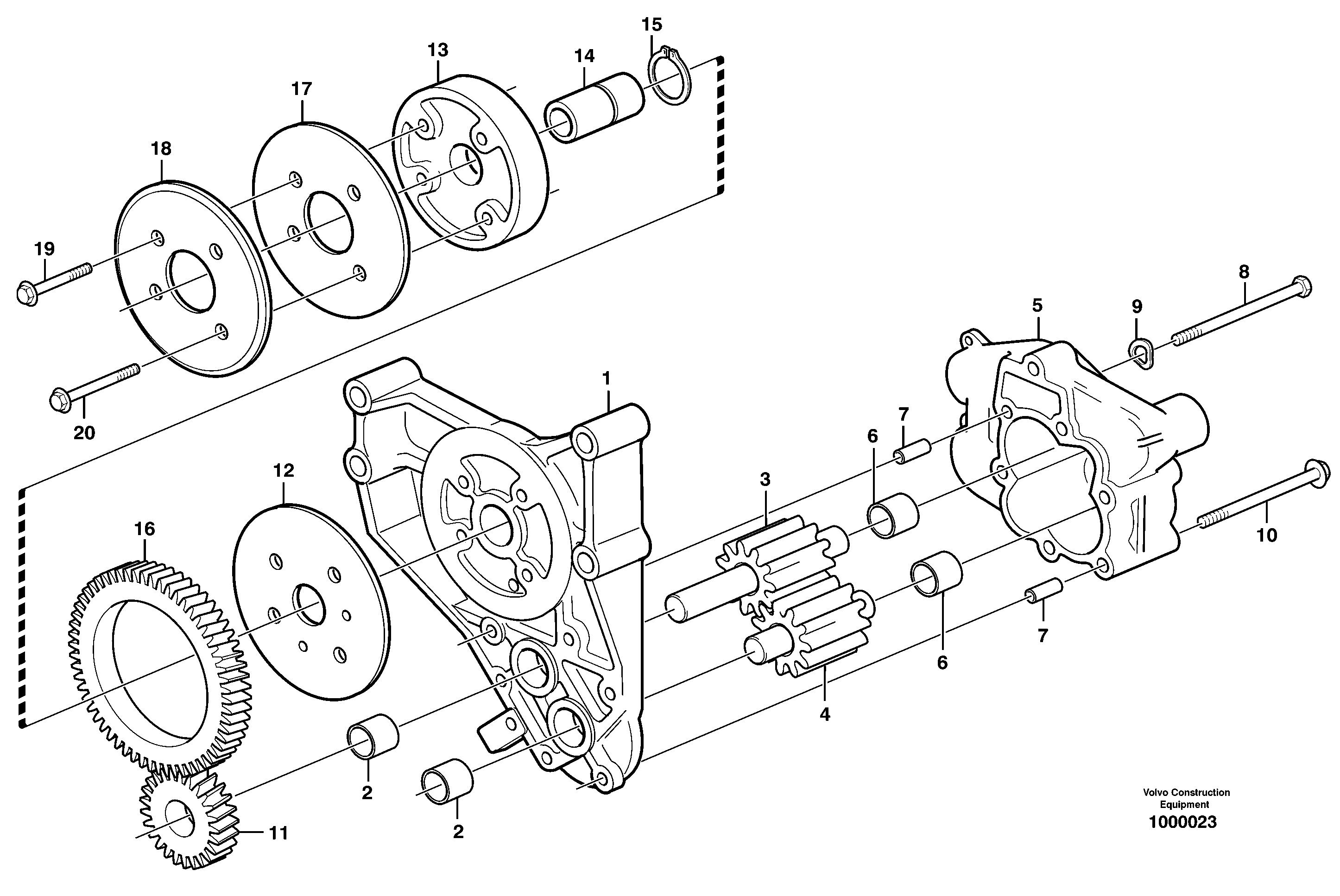 Oil pump — volvo parts diagram