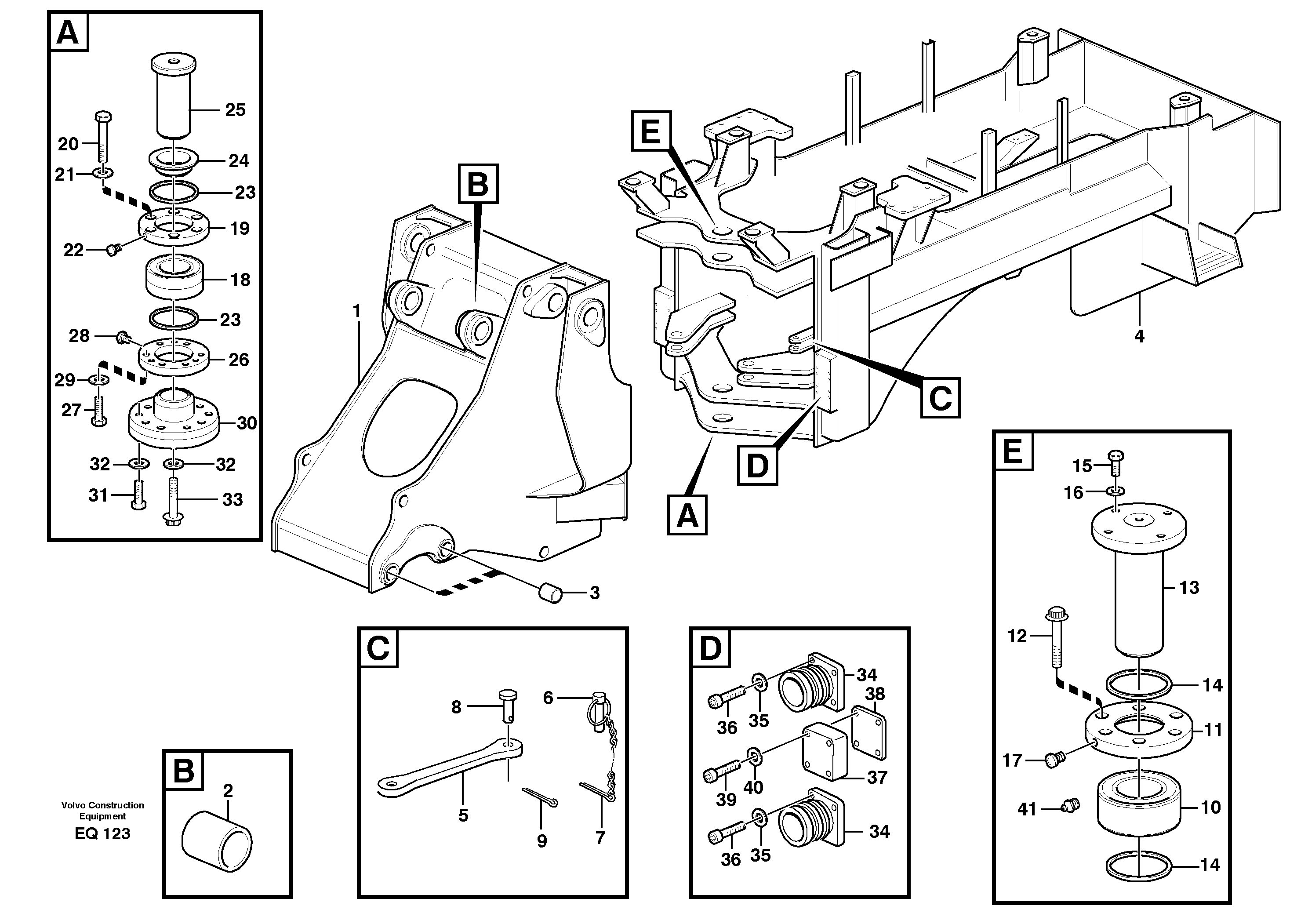 Frame — volvo parts diagram