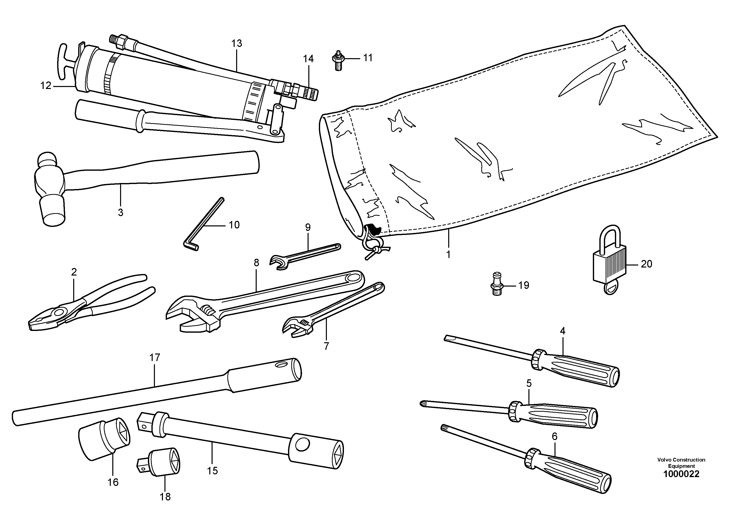 Tool 94757 — volvo parts diagram