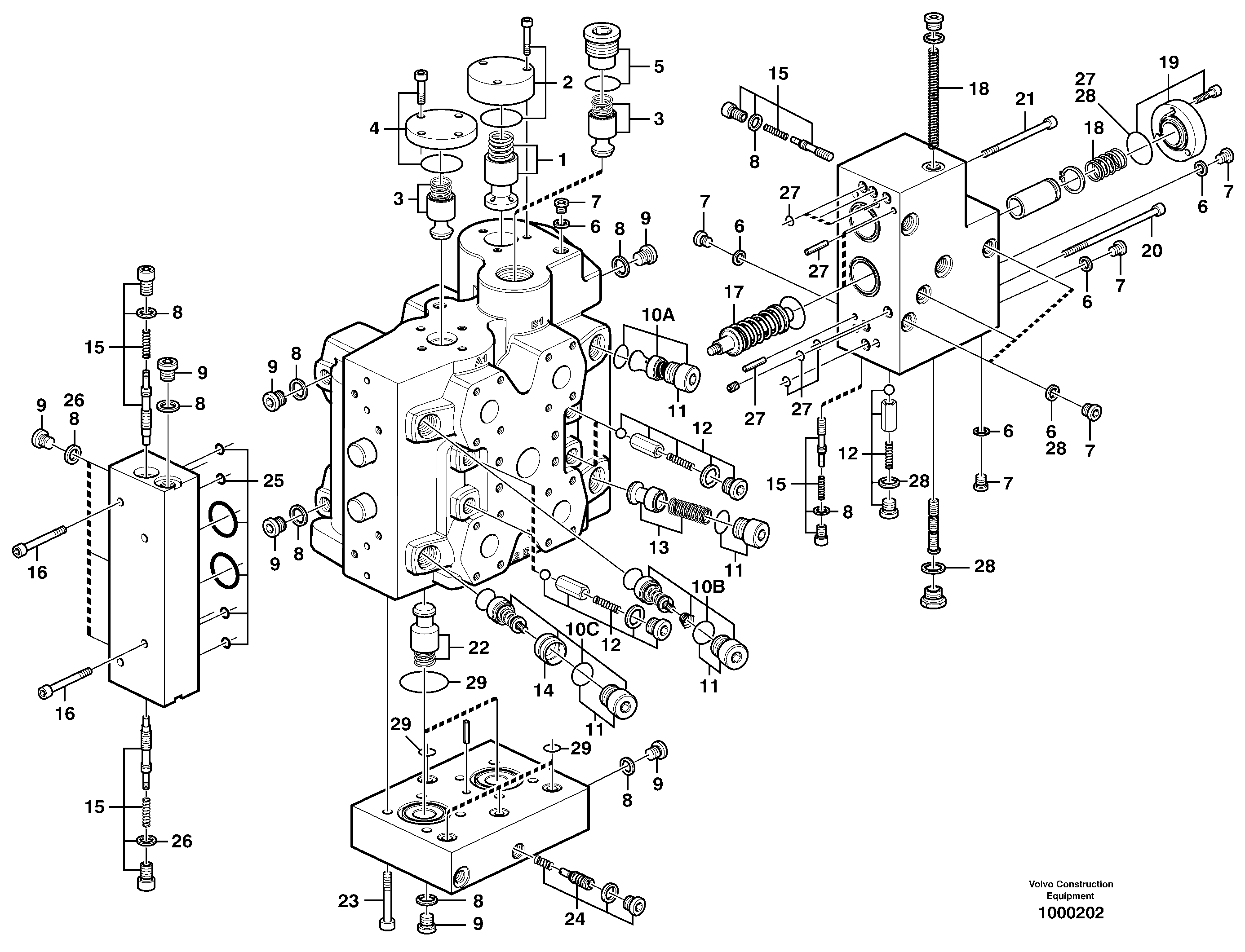 Control valve — volvo parts diagram