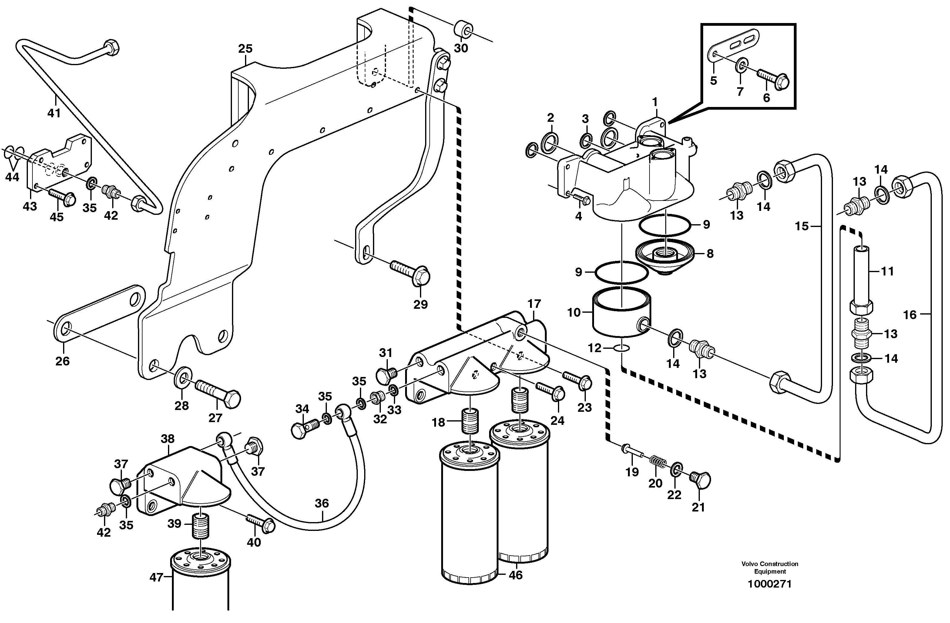 Oil filter — volvo parts diagram