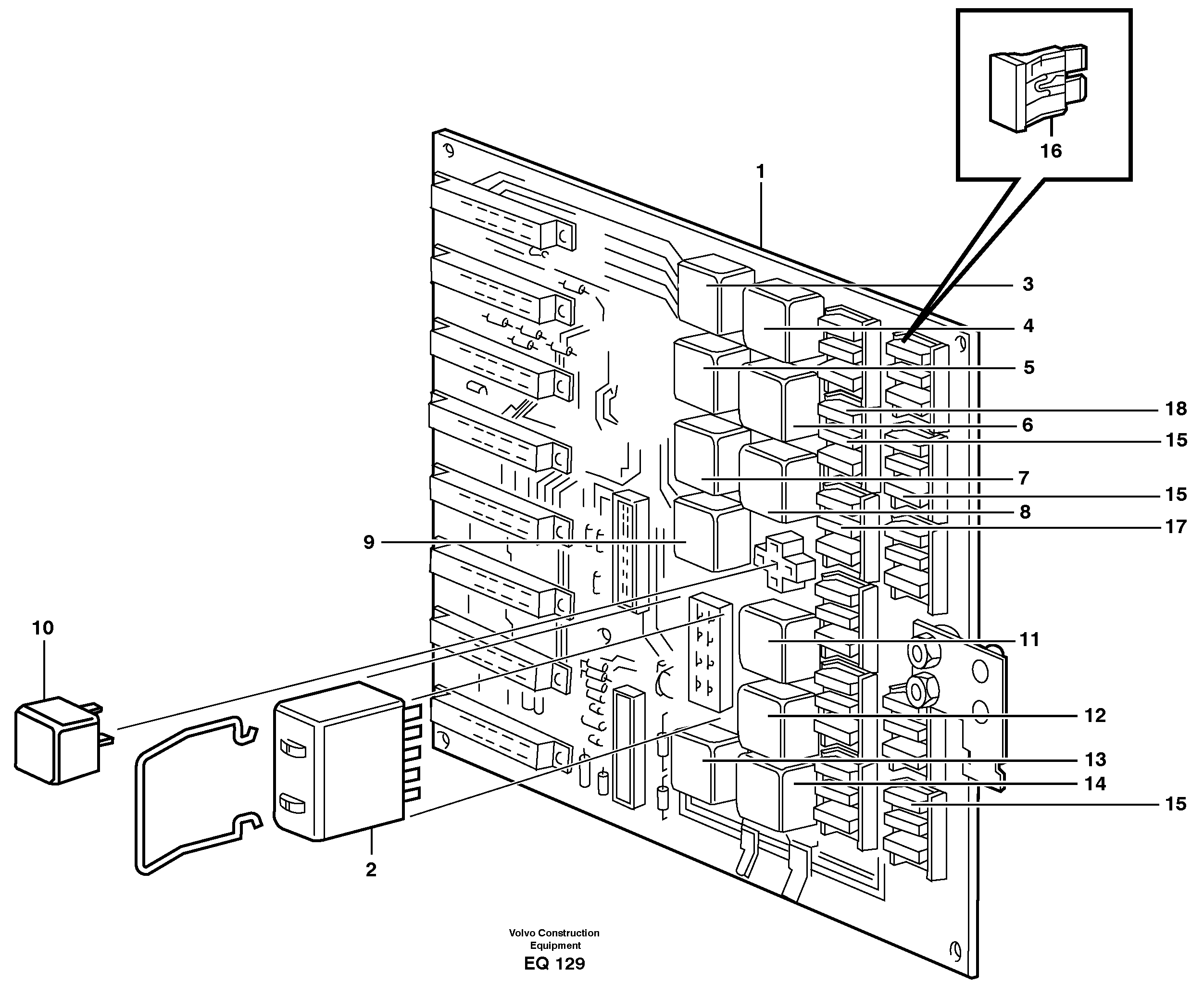 Circuit board — volvo parts diagram