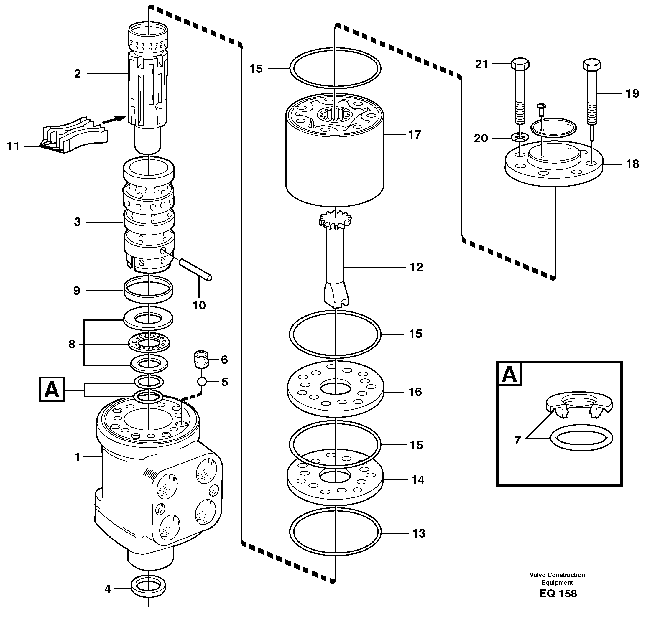 Steering unit — volvo parts diagram