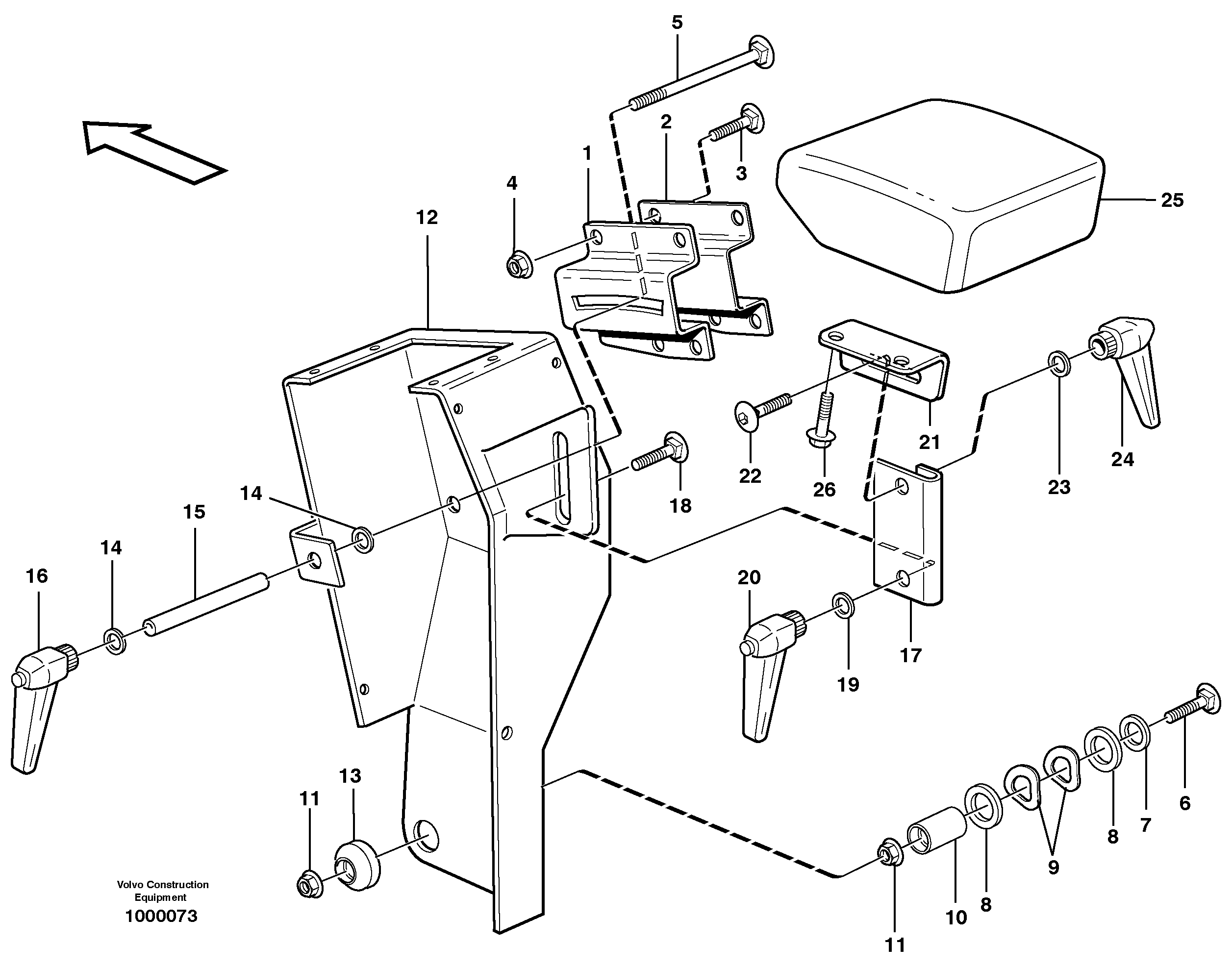 Armrest — volvo parts diagram