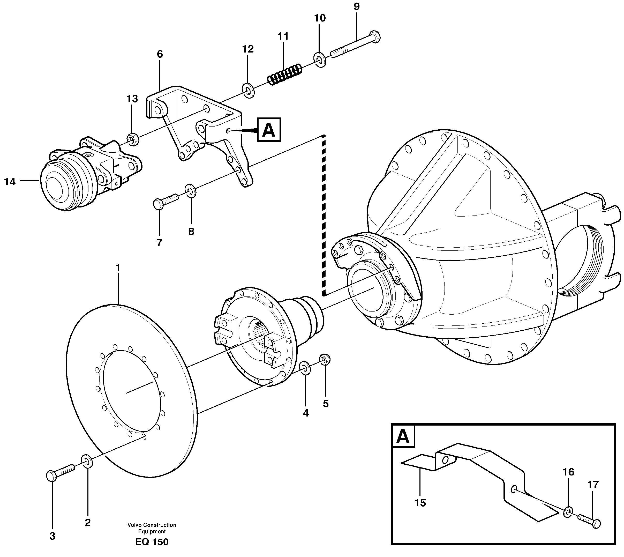 Parking brake — volvo parts diagram