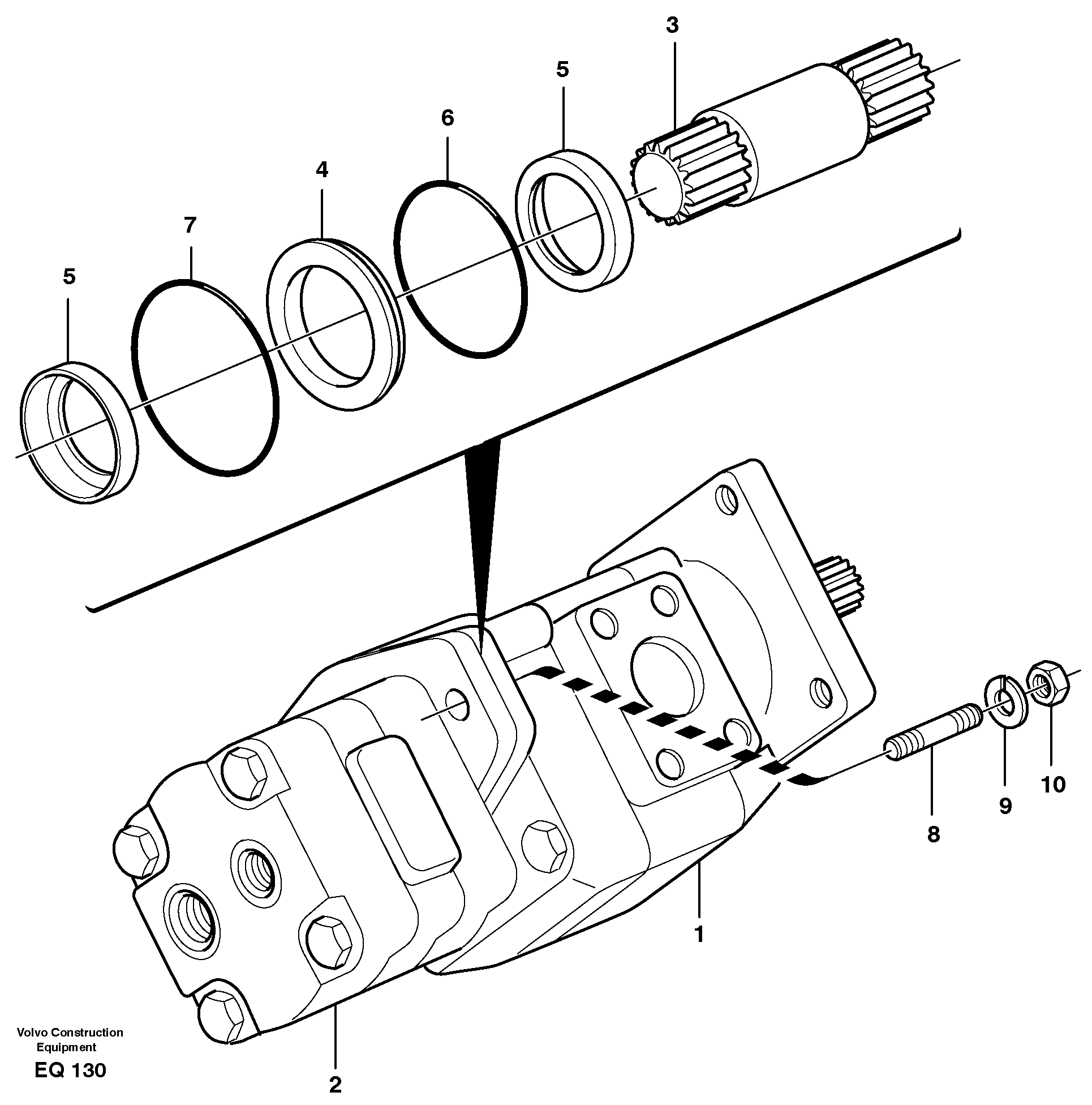 Transmission pump — volvo parts diagram