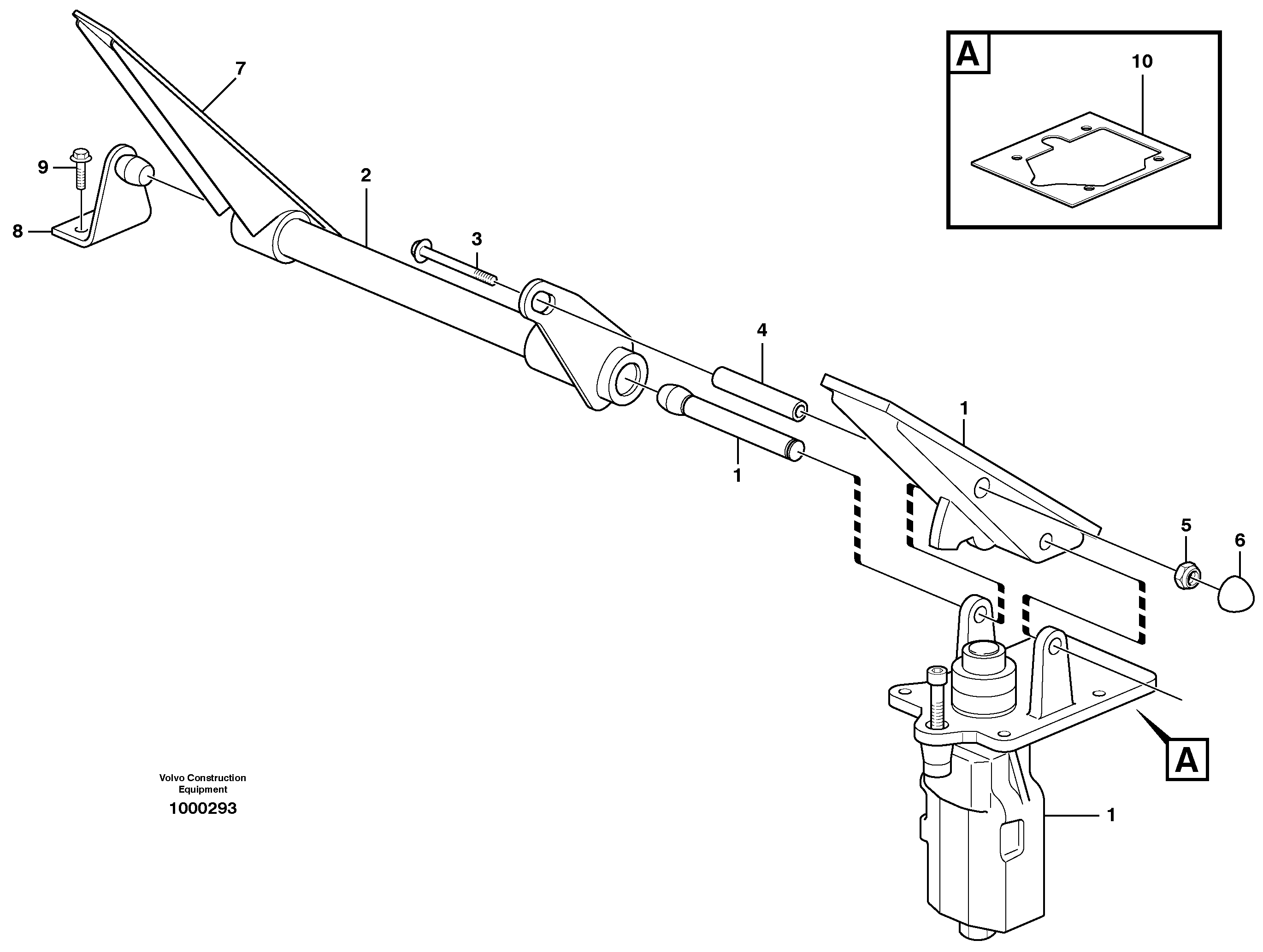 Dual brake pedals — volvo parts diagram
