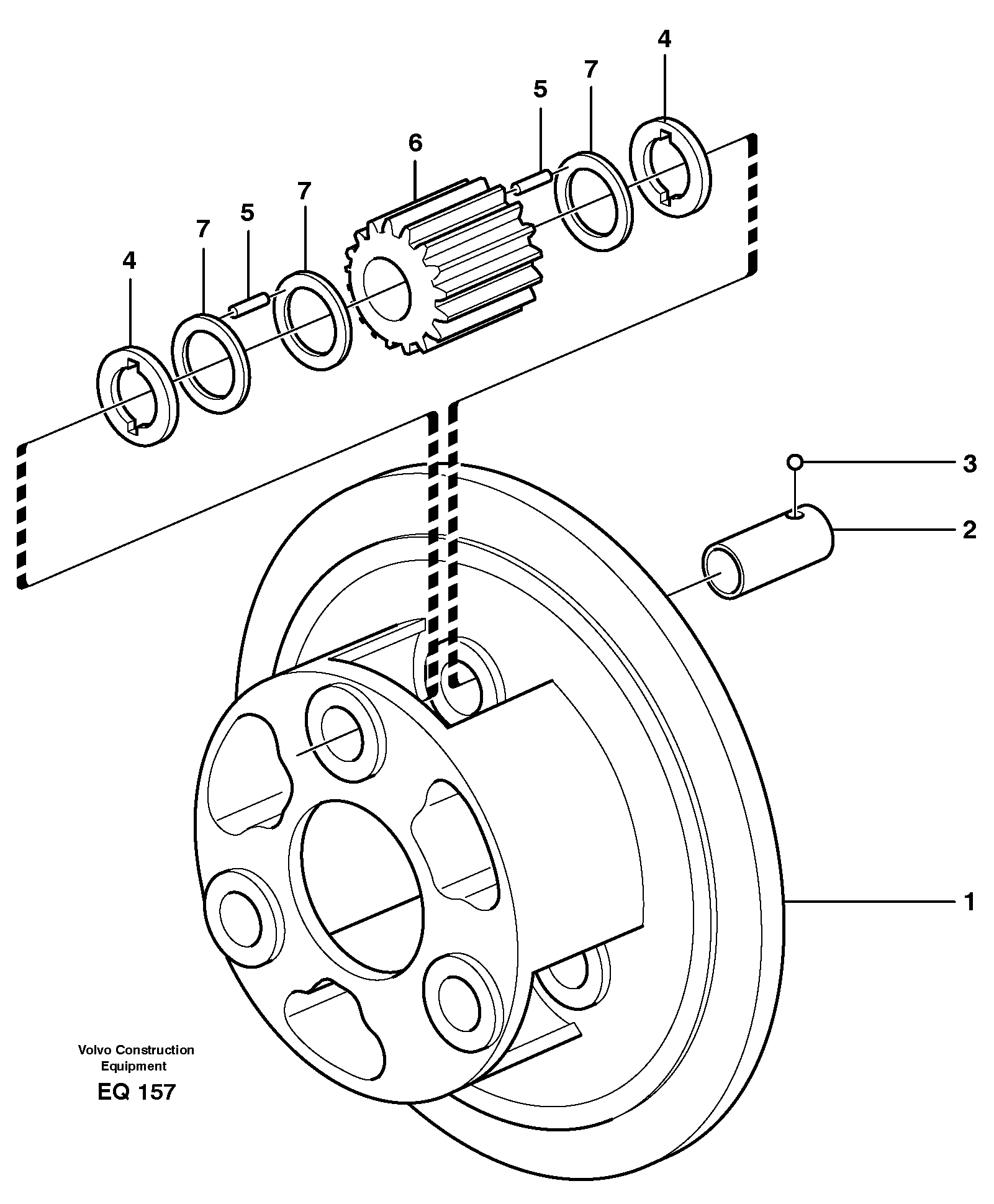 Planet carrier, front — volvo parts diagram