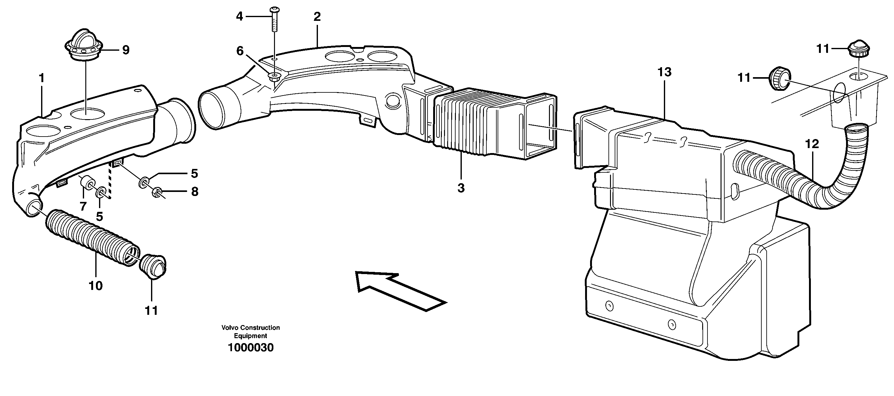 Air ducts — volvo parts diagram