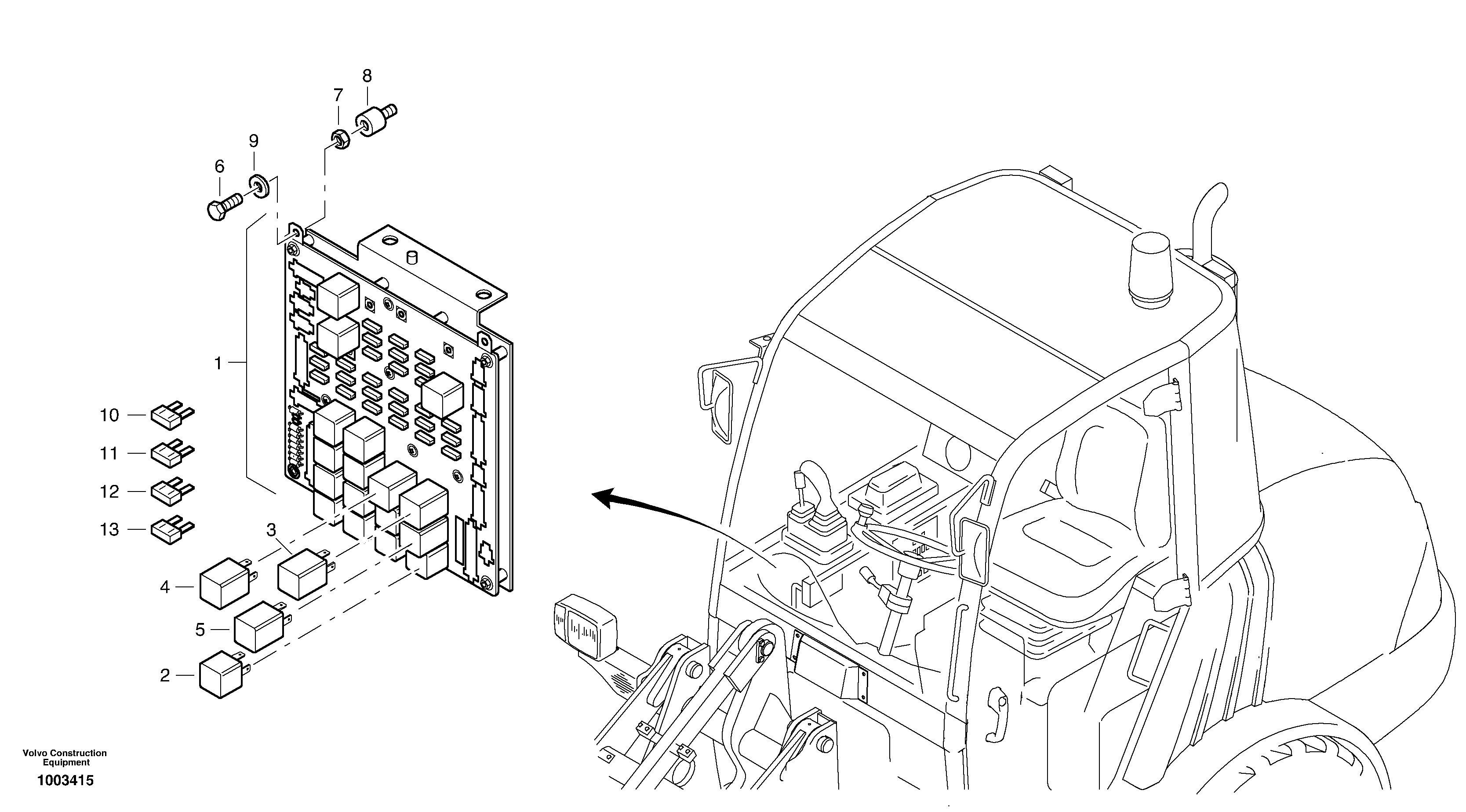 Central computer — volvo parts diagram