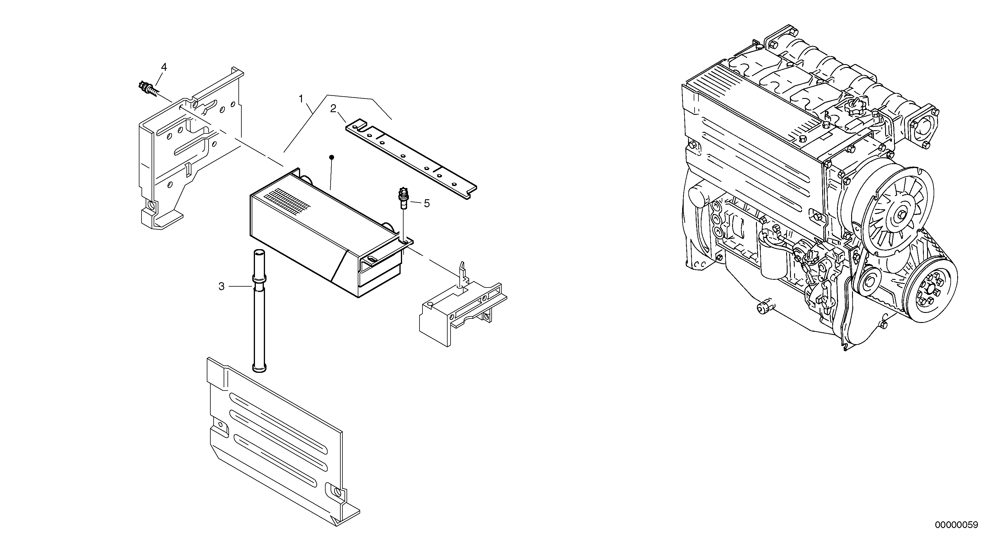 Oil cooler — volvo parts diagram