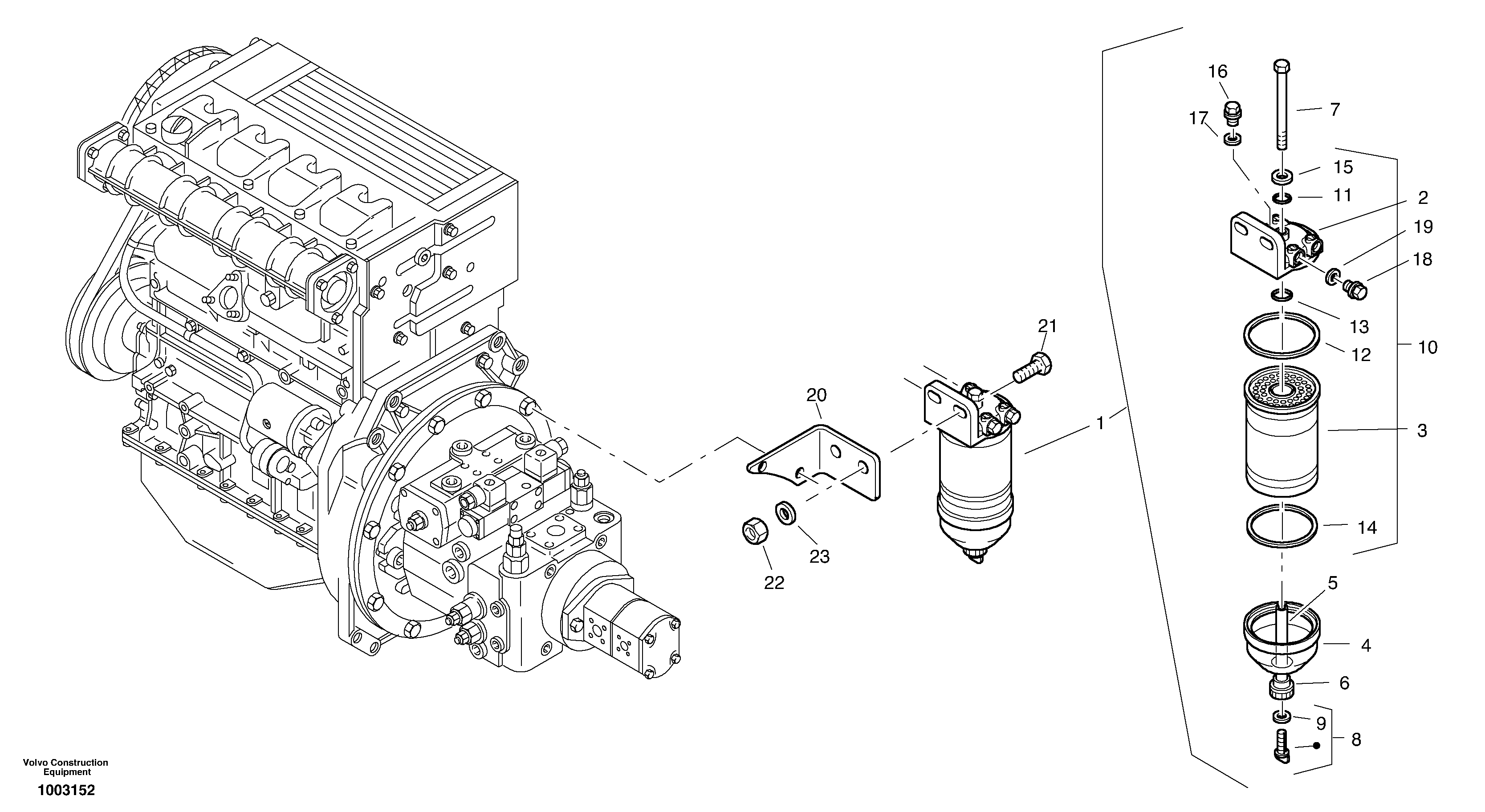 Filter - Water separator — volvo parts diagram