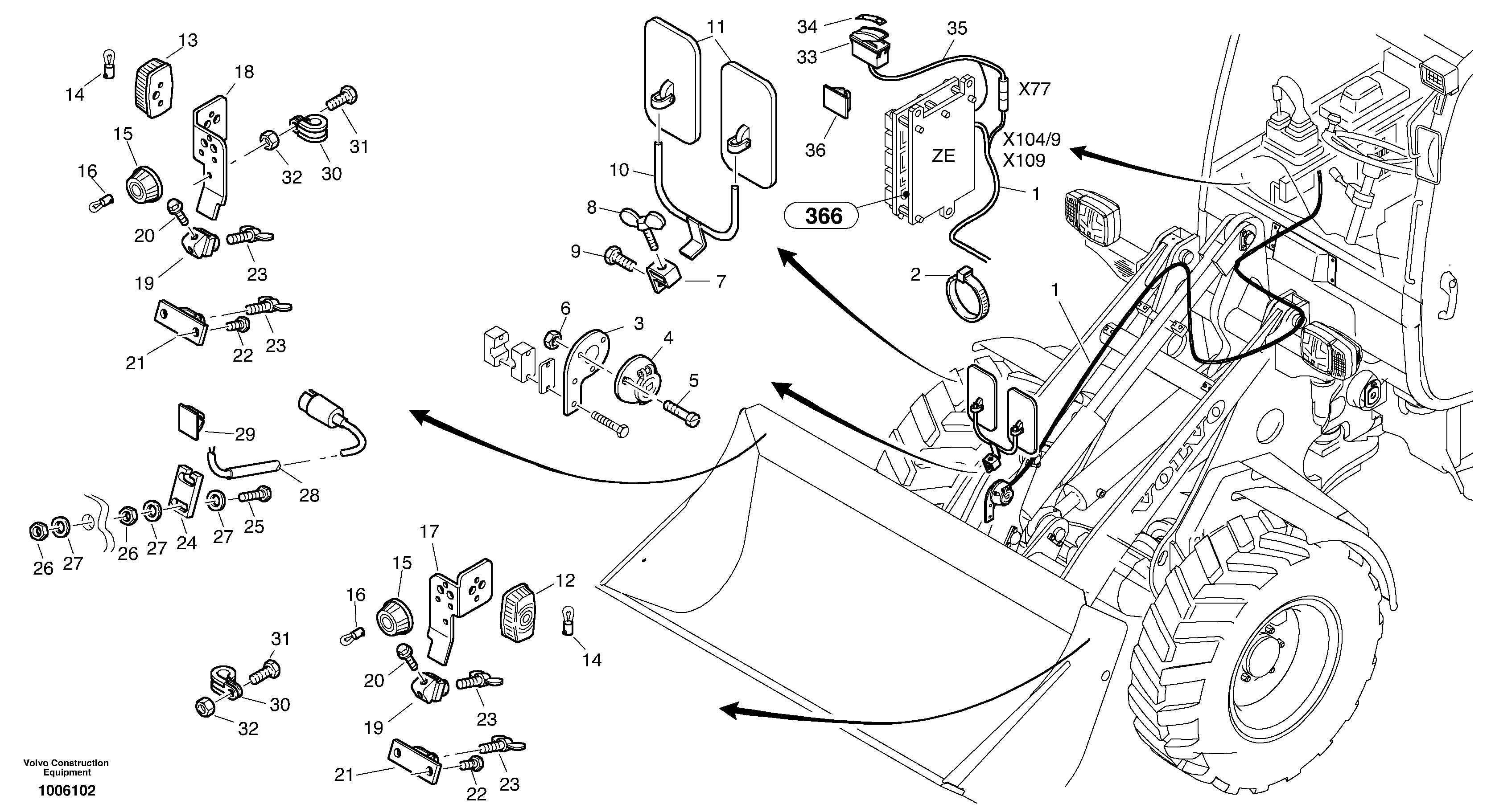 Additional lighting - Swiss — volvo parts diagram
