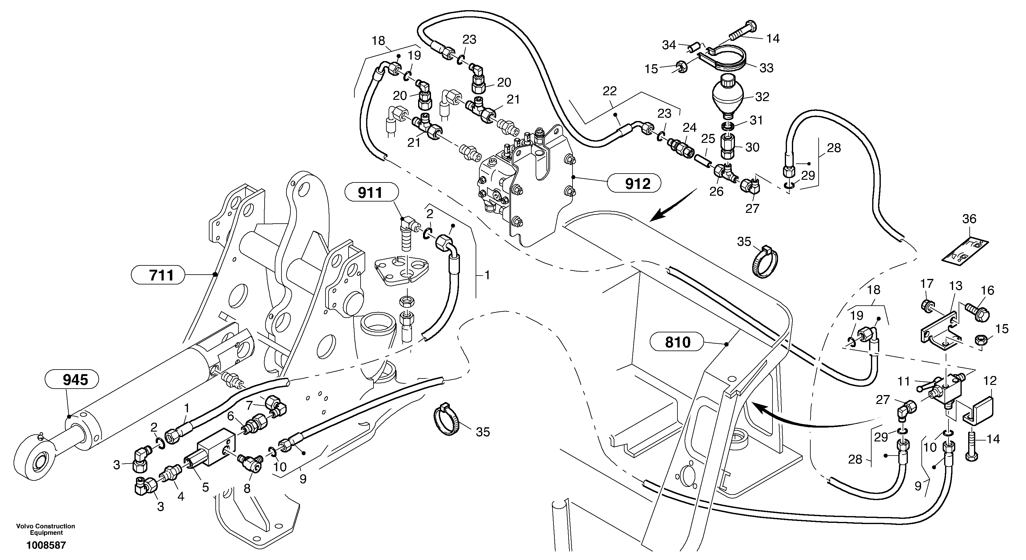 Line fracture safety - Lift — volvo parts diagram