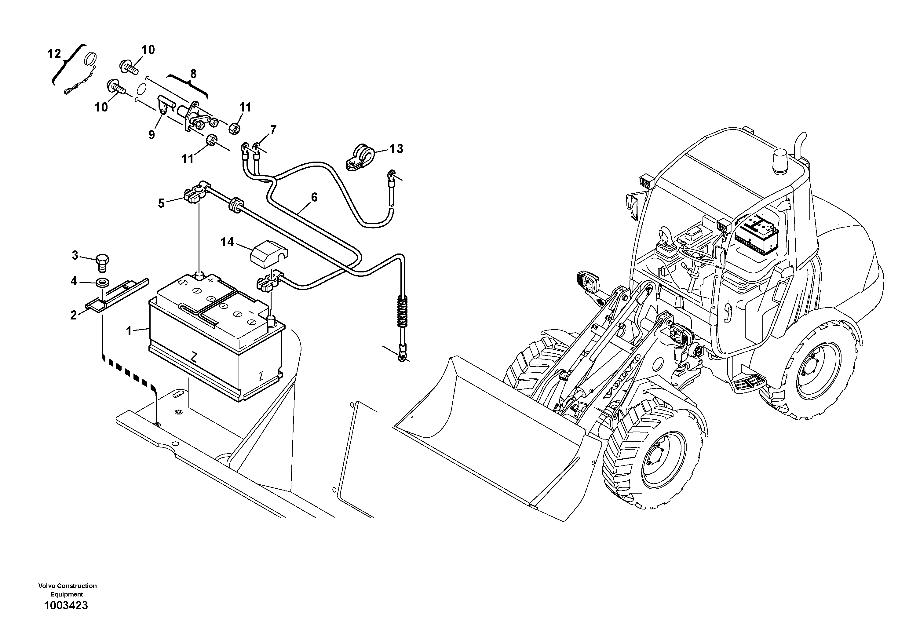 Battery — volvo parts diagram