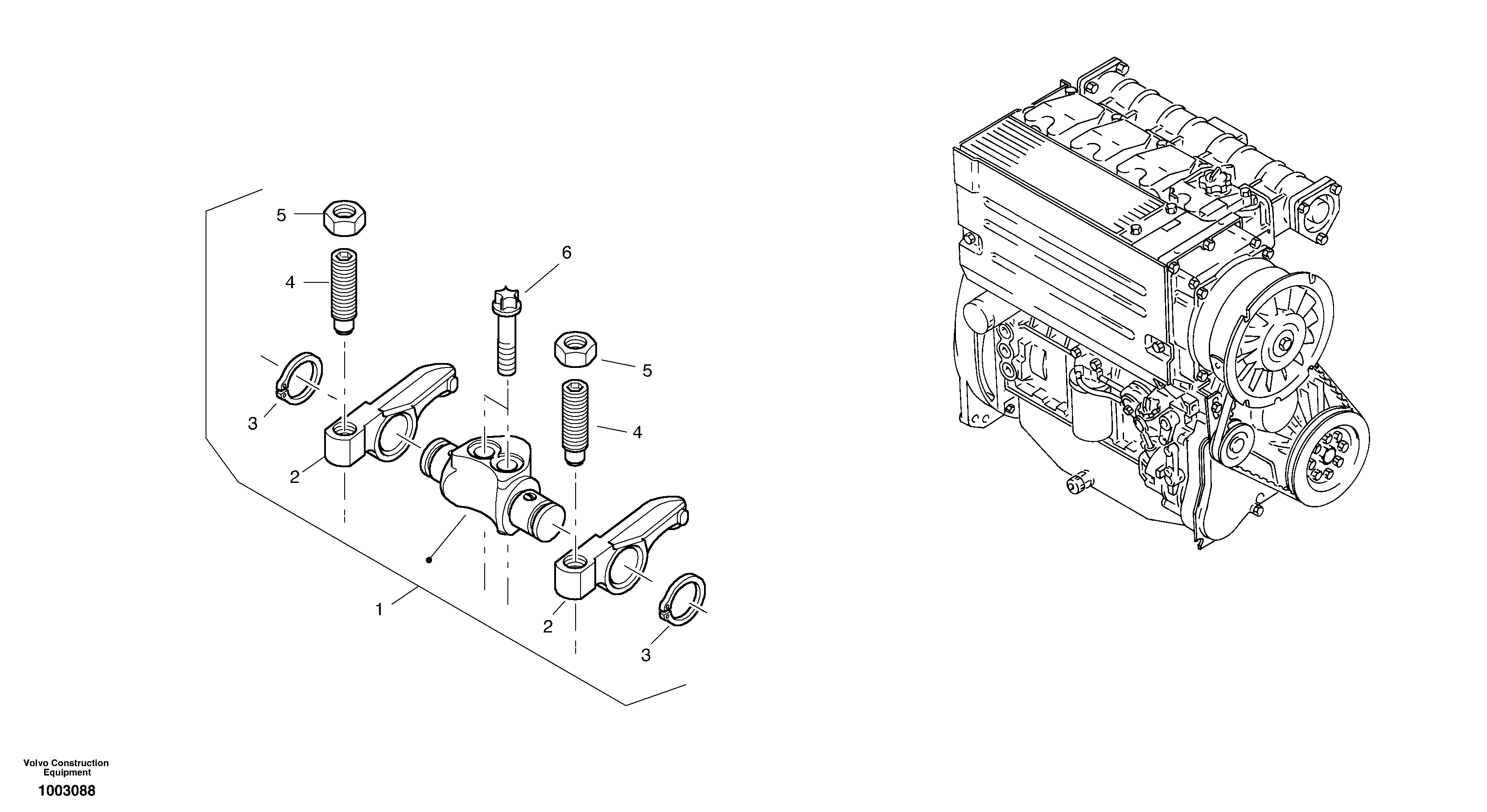 Valve mechanism — volvo parts diagram