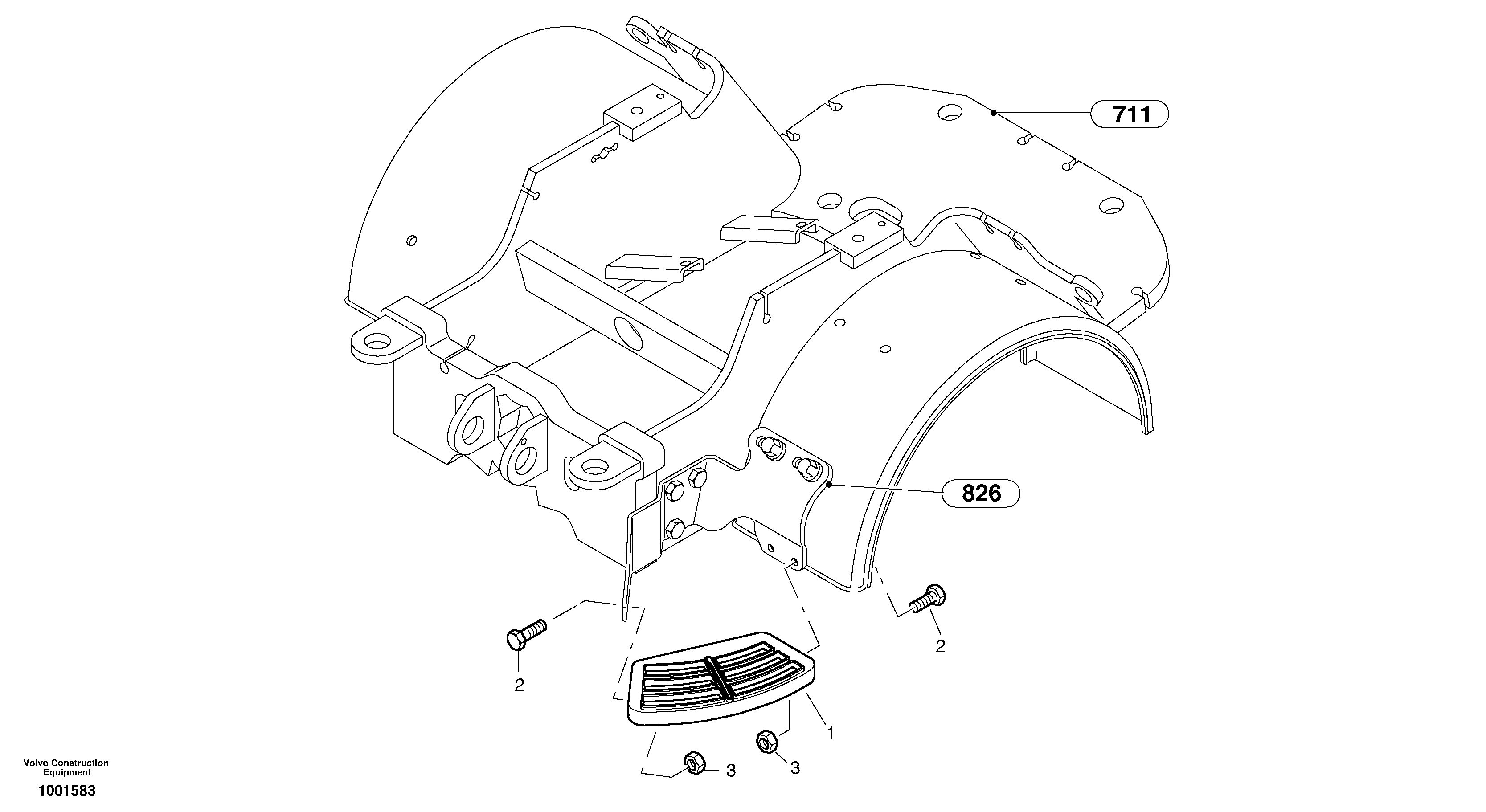 Steps and ladder — volvo parts diagram