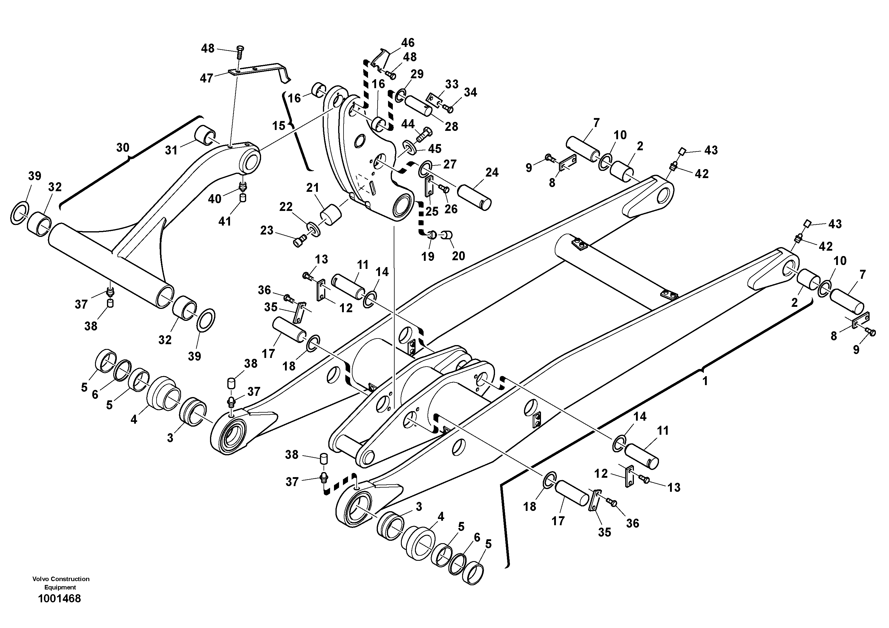 Lift frame — volvo parts diagram