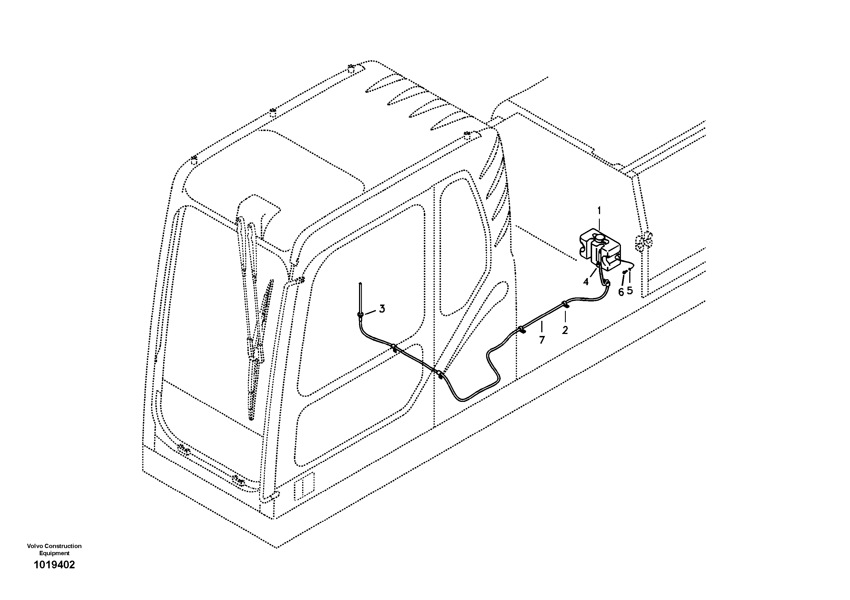 Windshield washer — volvo parts diagram