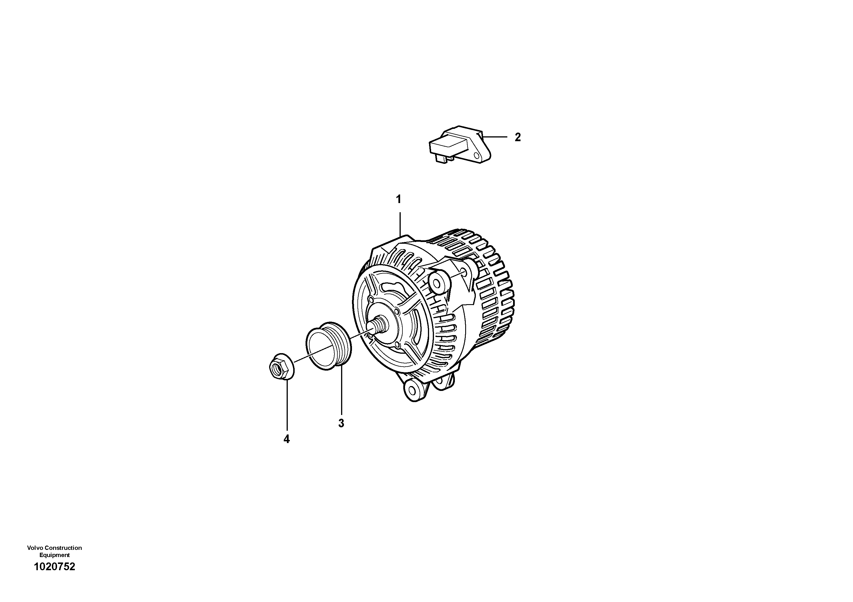Alternator — volvo parts diagram