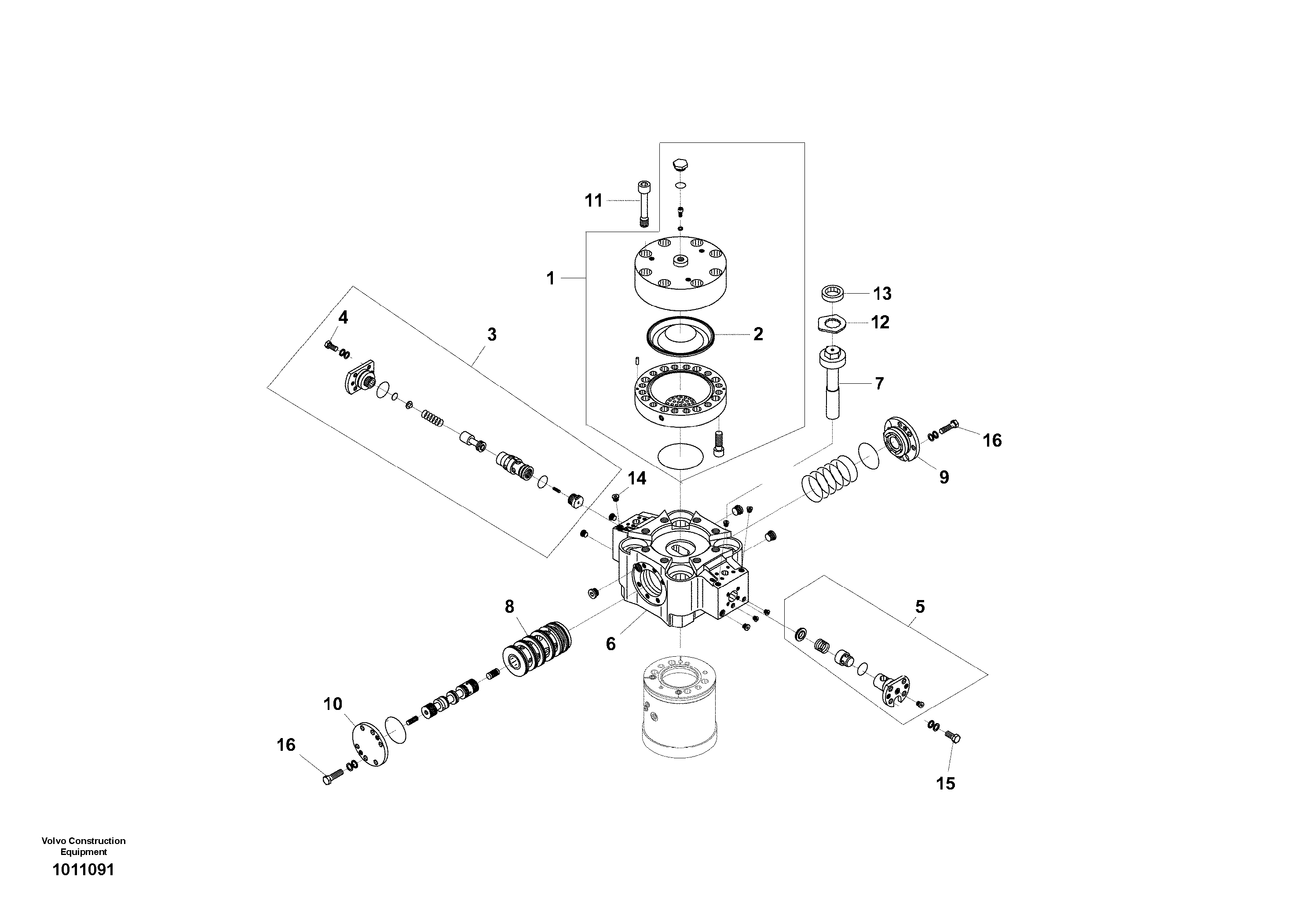 Hydraulic hammer, Accumulator — volvo parts diagram