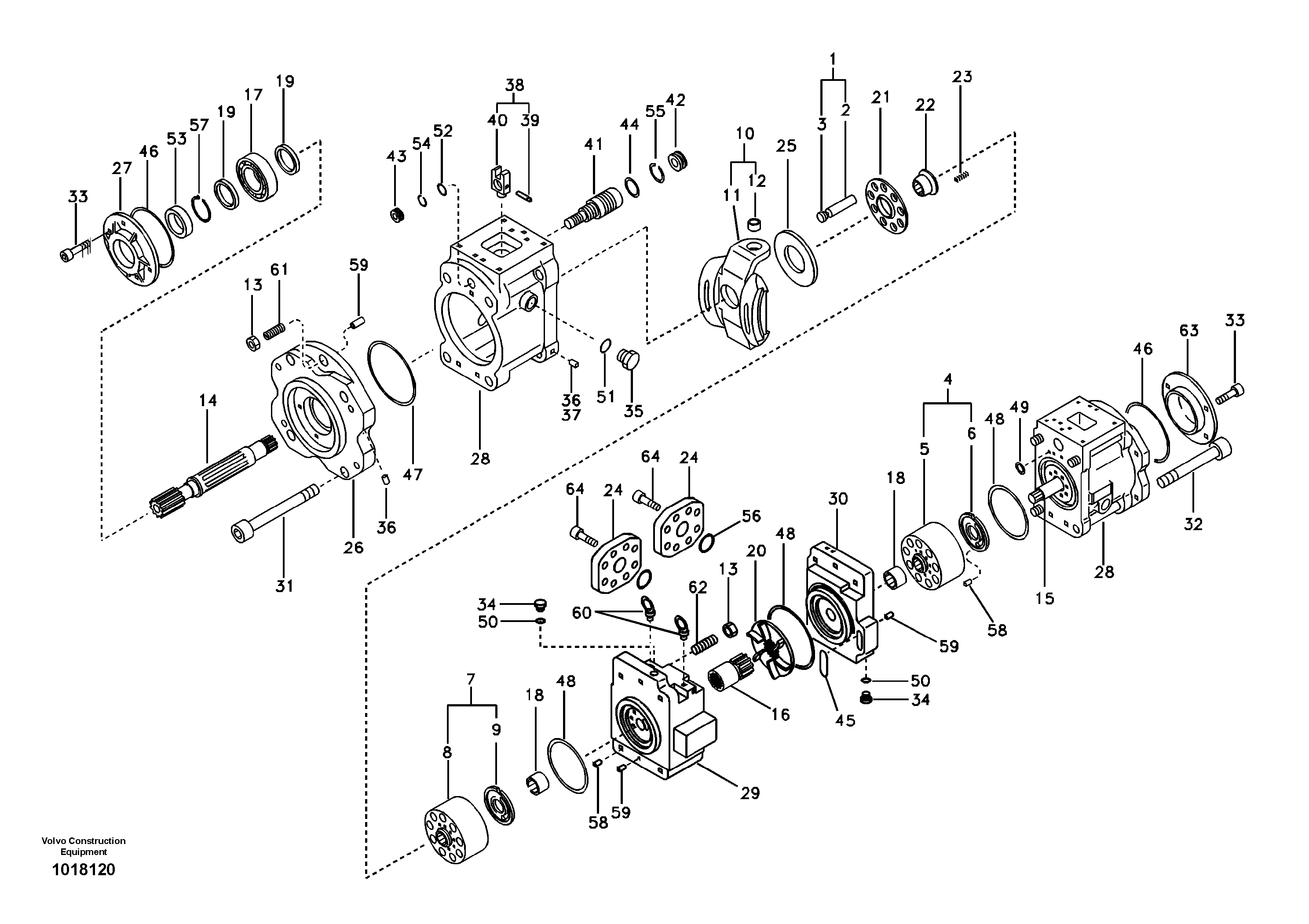 Hydraulic pump — volvo parts diagram