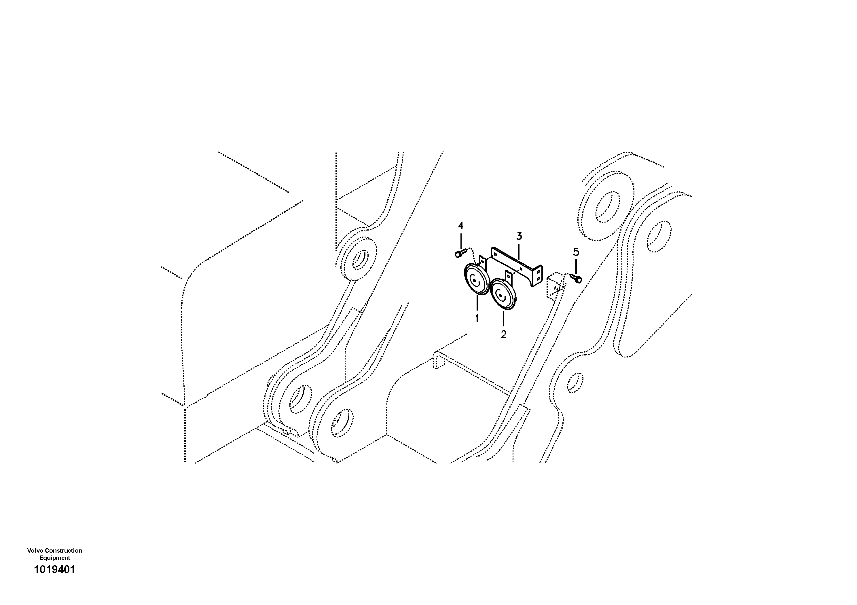 Horn — volvo parts diagram