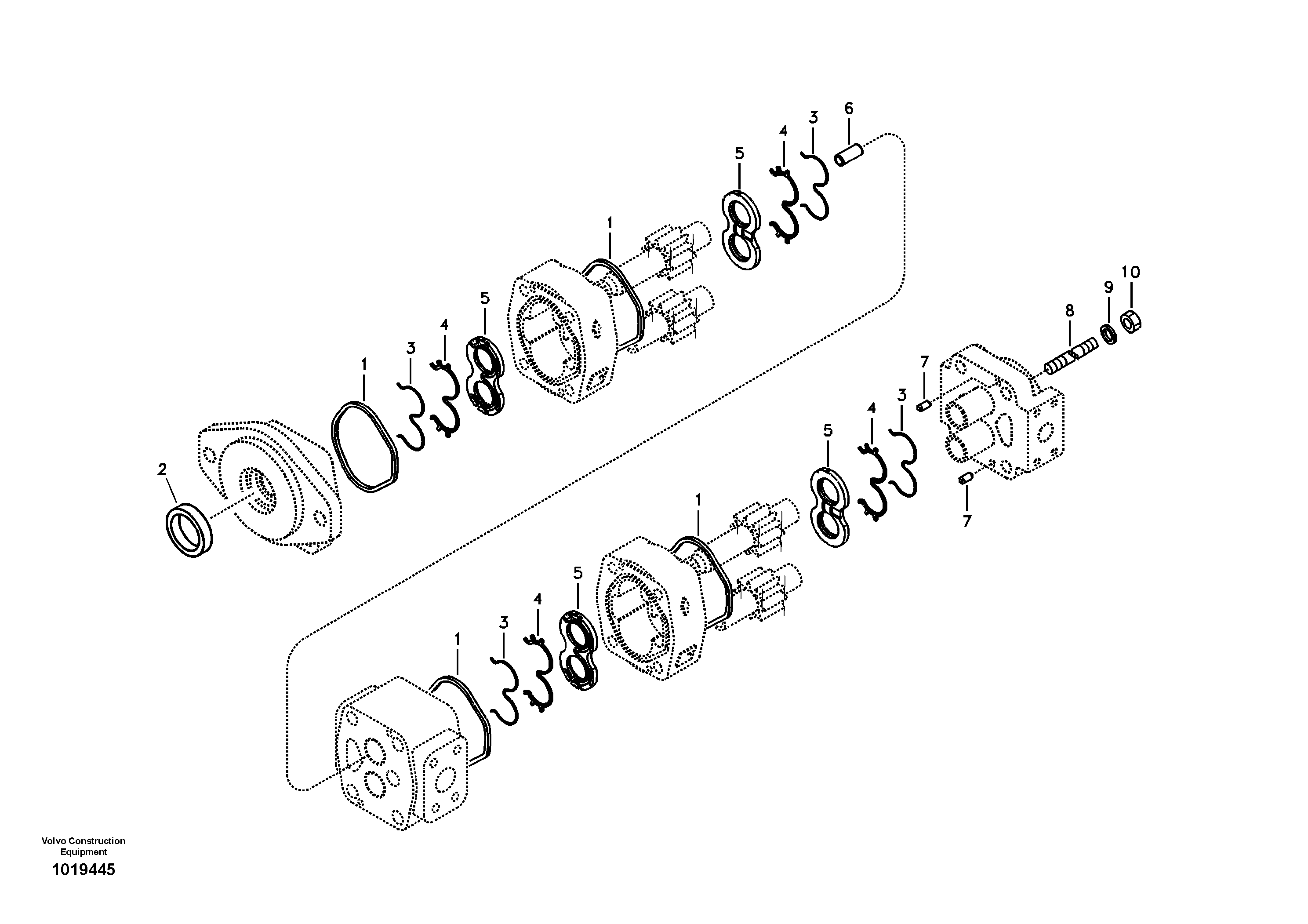 Hydraulic gear pump — volvo parts diagram