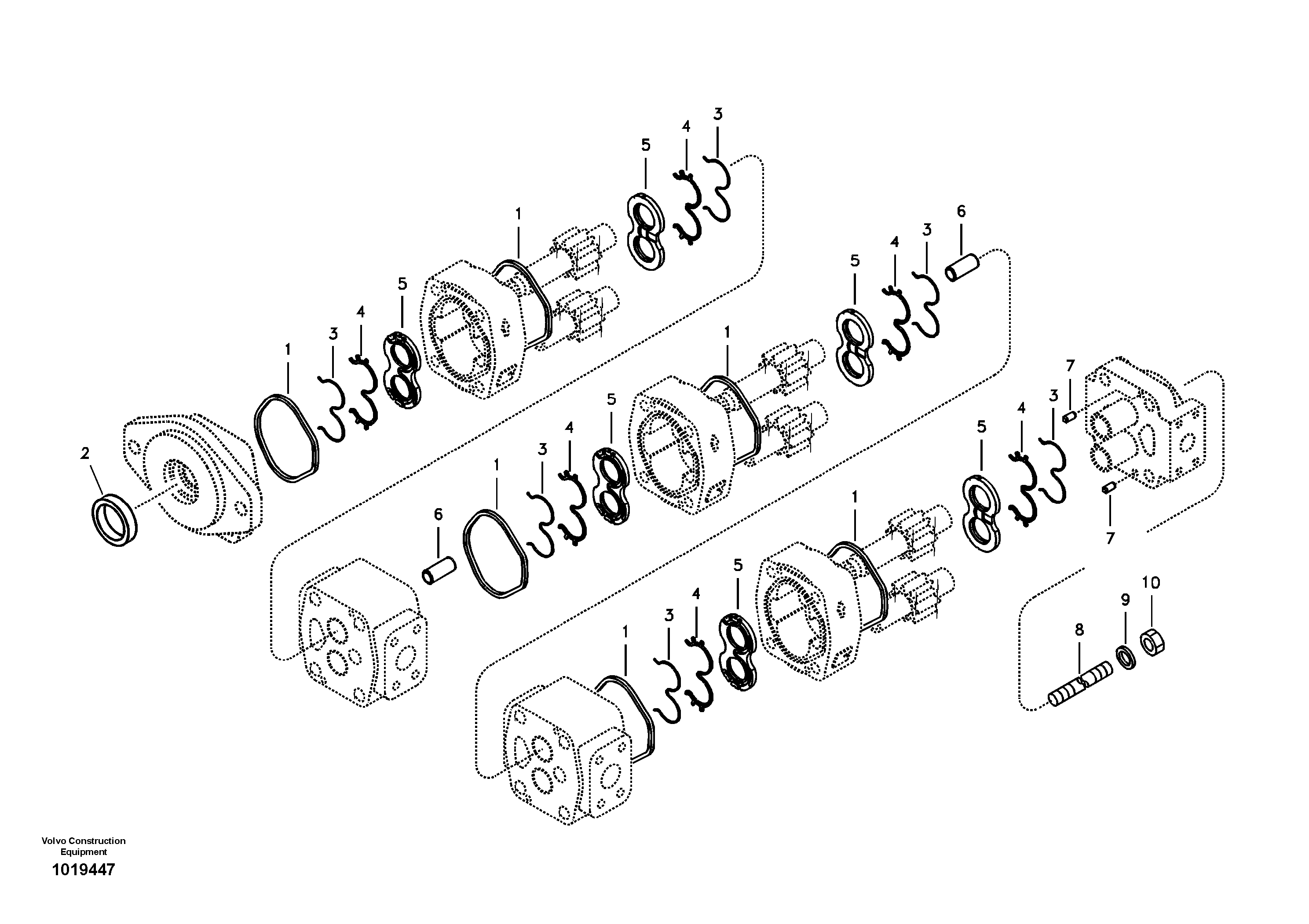 Hydraulic gear pump — volvo parts diagram