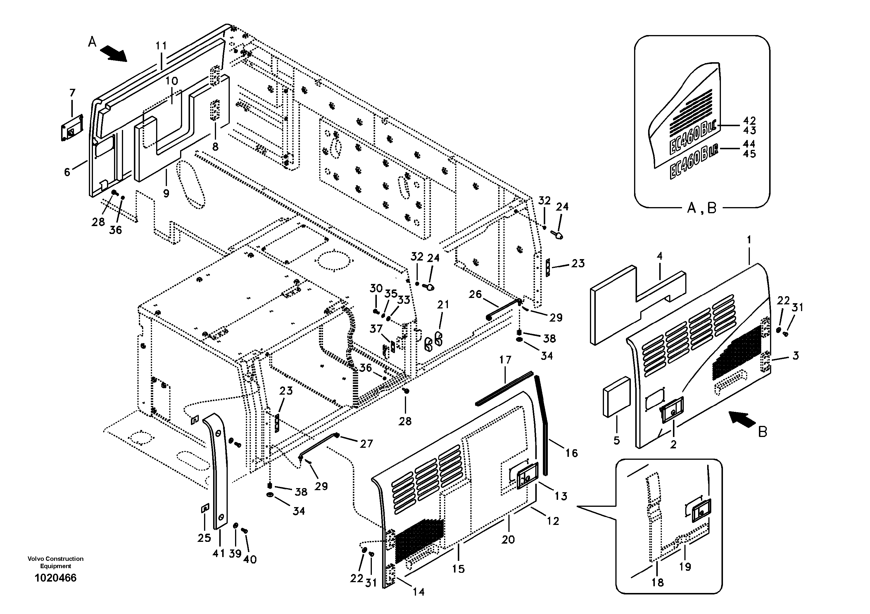 Door, side — volvo parts diagram