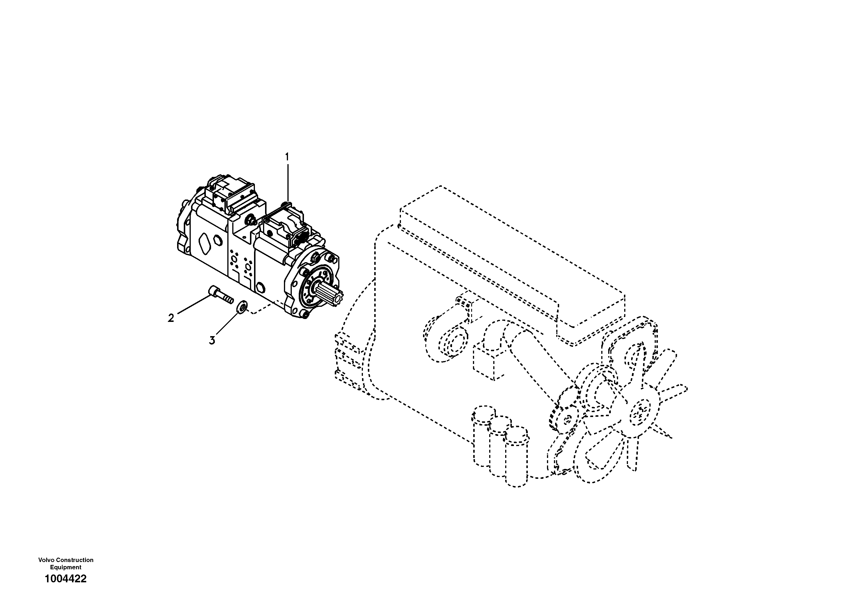 Pump installation — volvo parts diagram