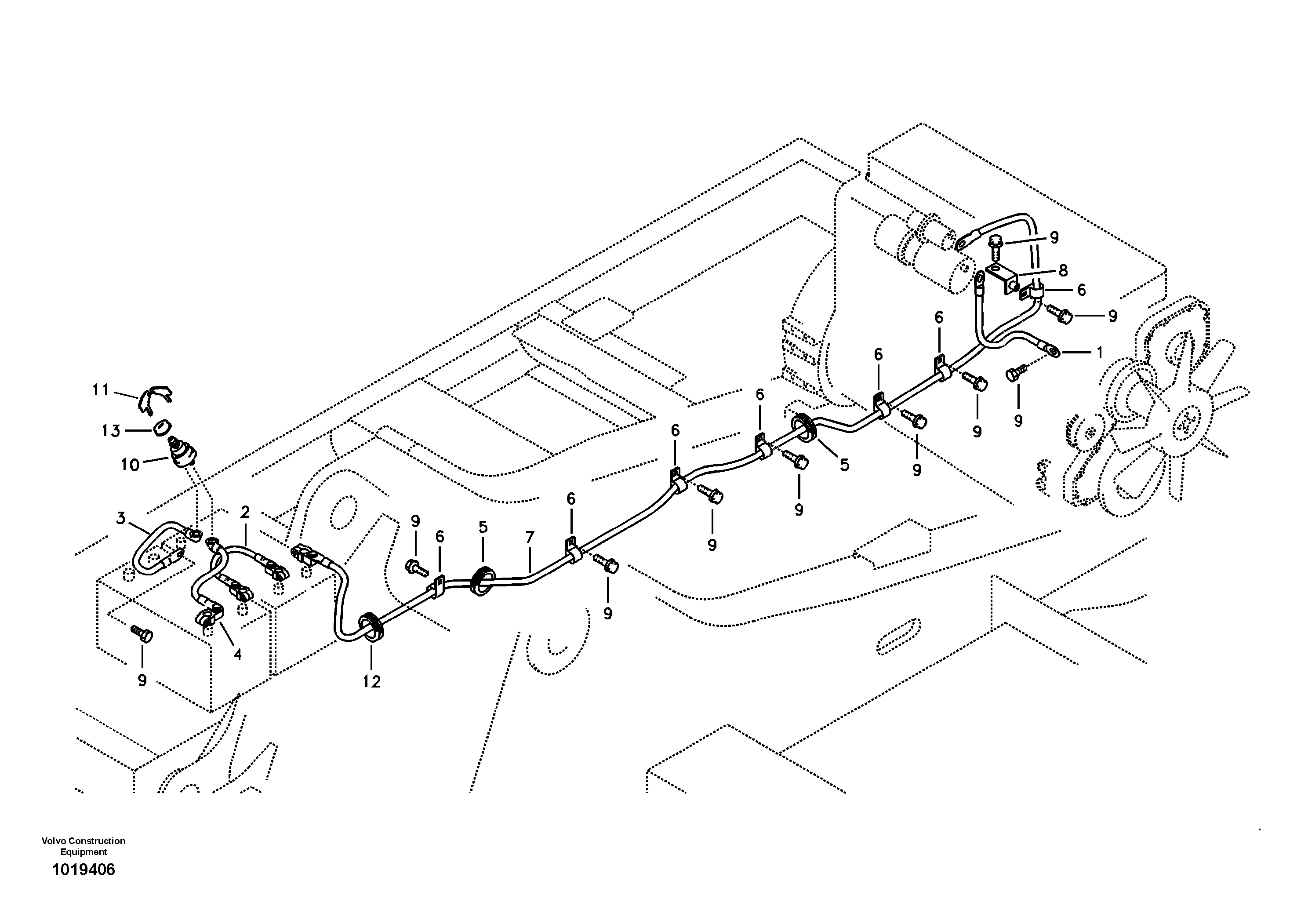 Cables, battery — volvo parts diagram