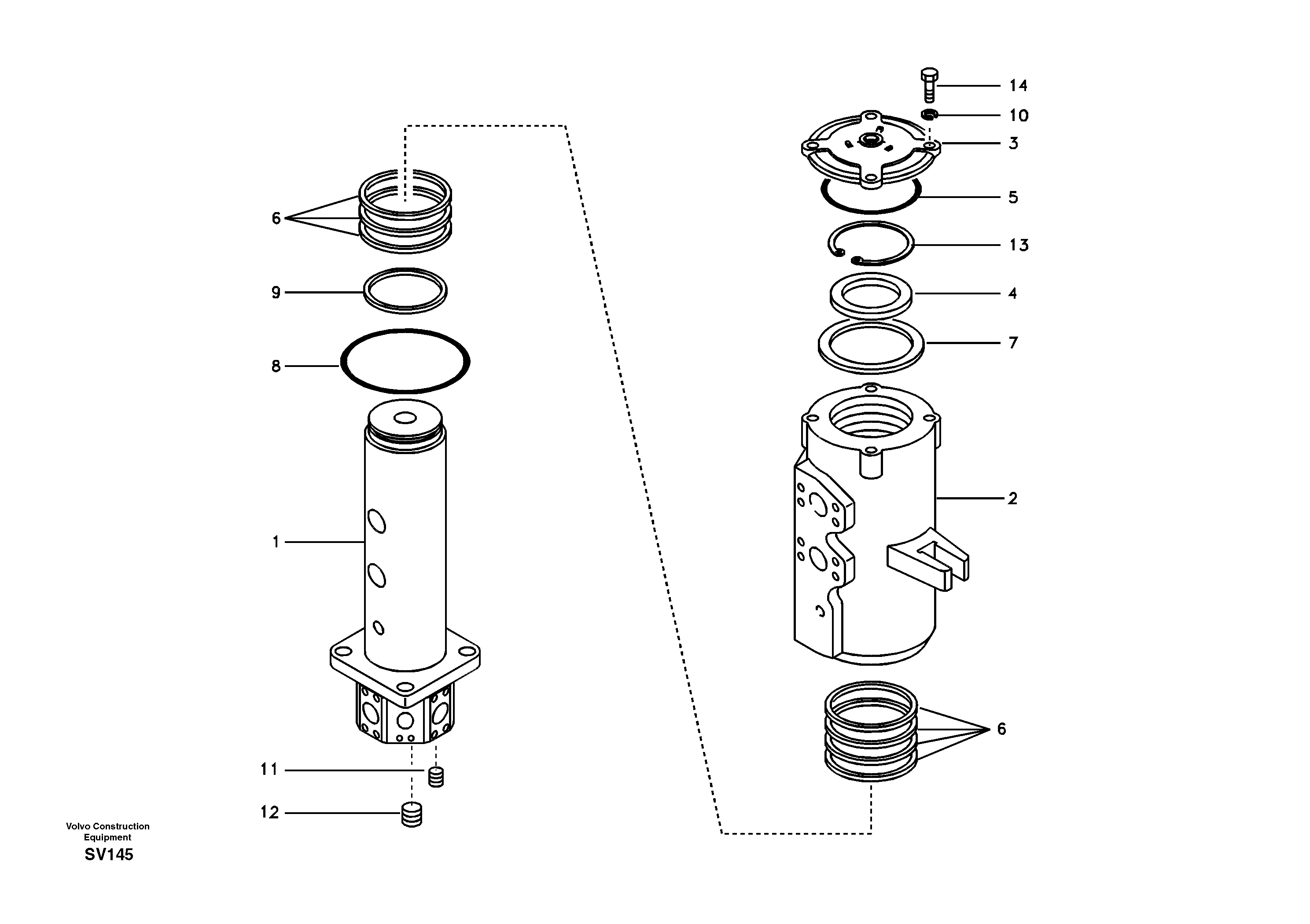 Turning joint — volvo parts diagram